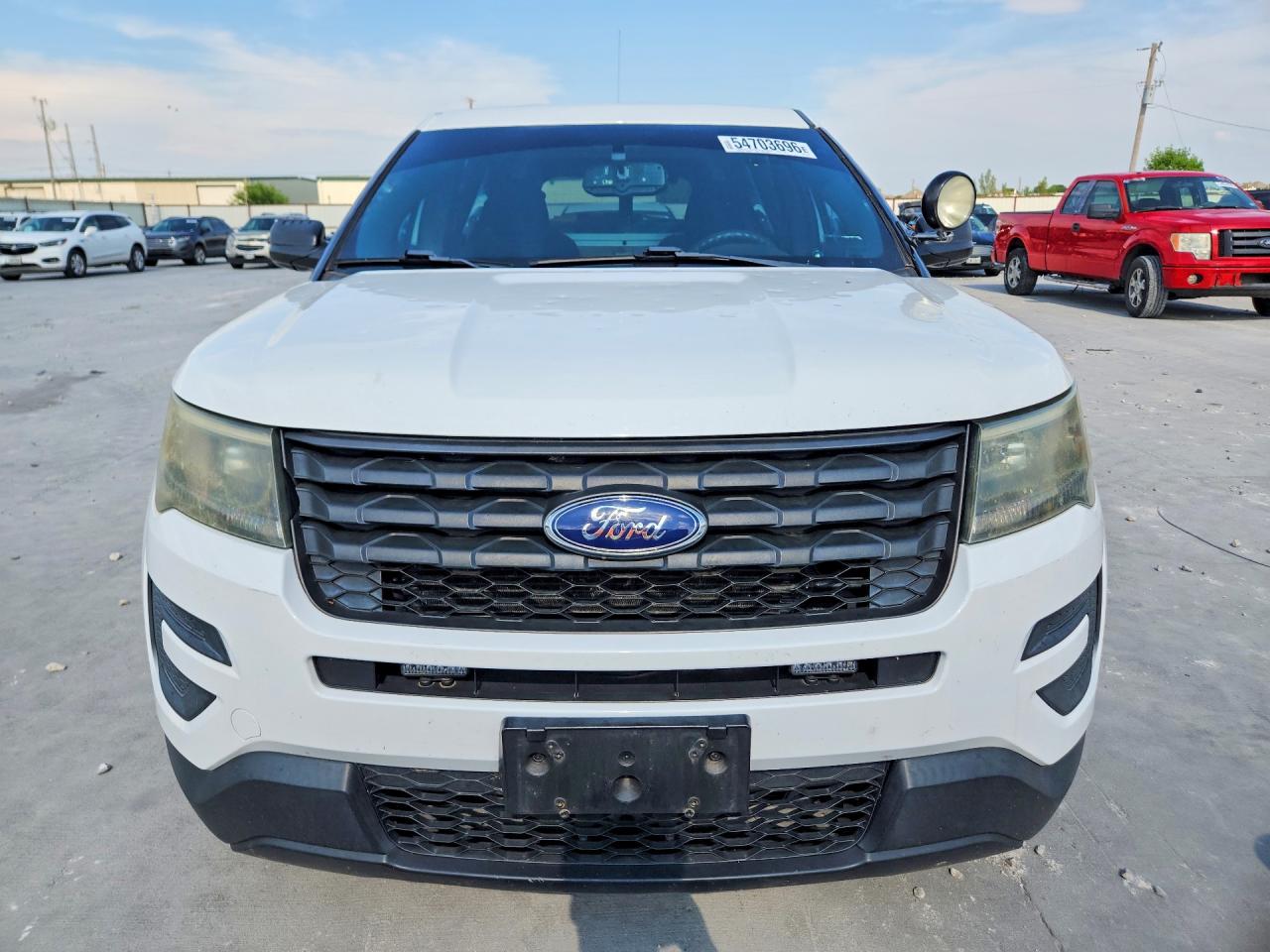 2016 Ford Explorer Police Interceptor White vin: 1FM5K8AT1GGC14726