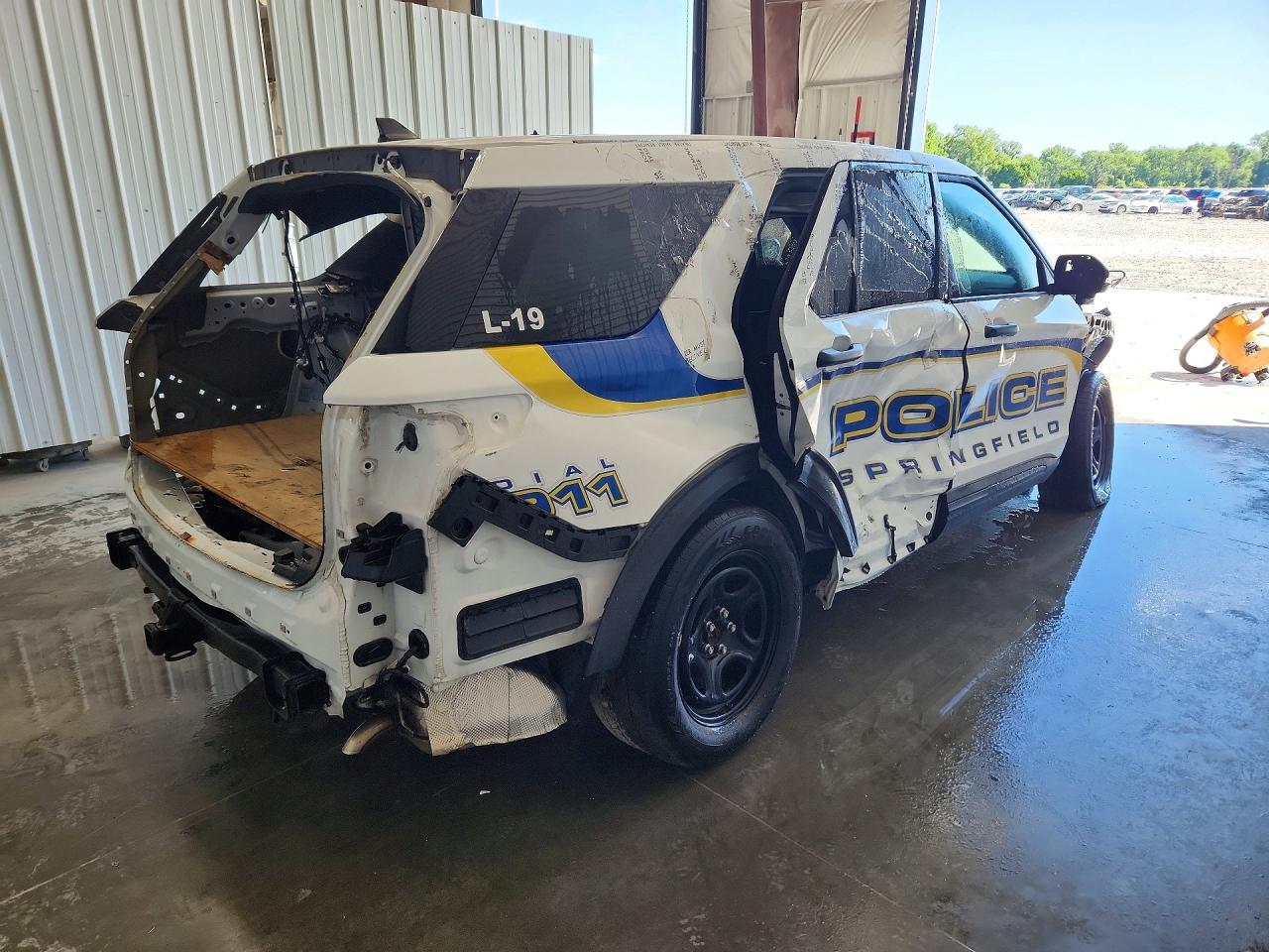 2020 Ford Explorer Police Interceptor White vin: 1FM5K8AW3LGA95548
