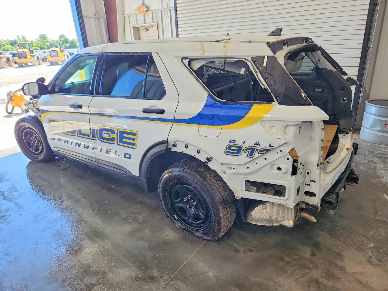 2020 Ford Explorer Police Interceptor White vin: 1FM5K8AW3LGA95548