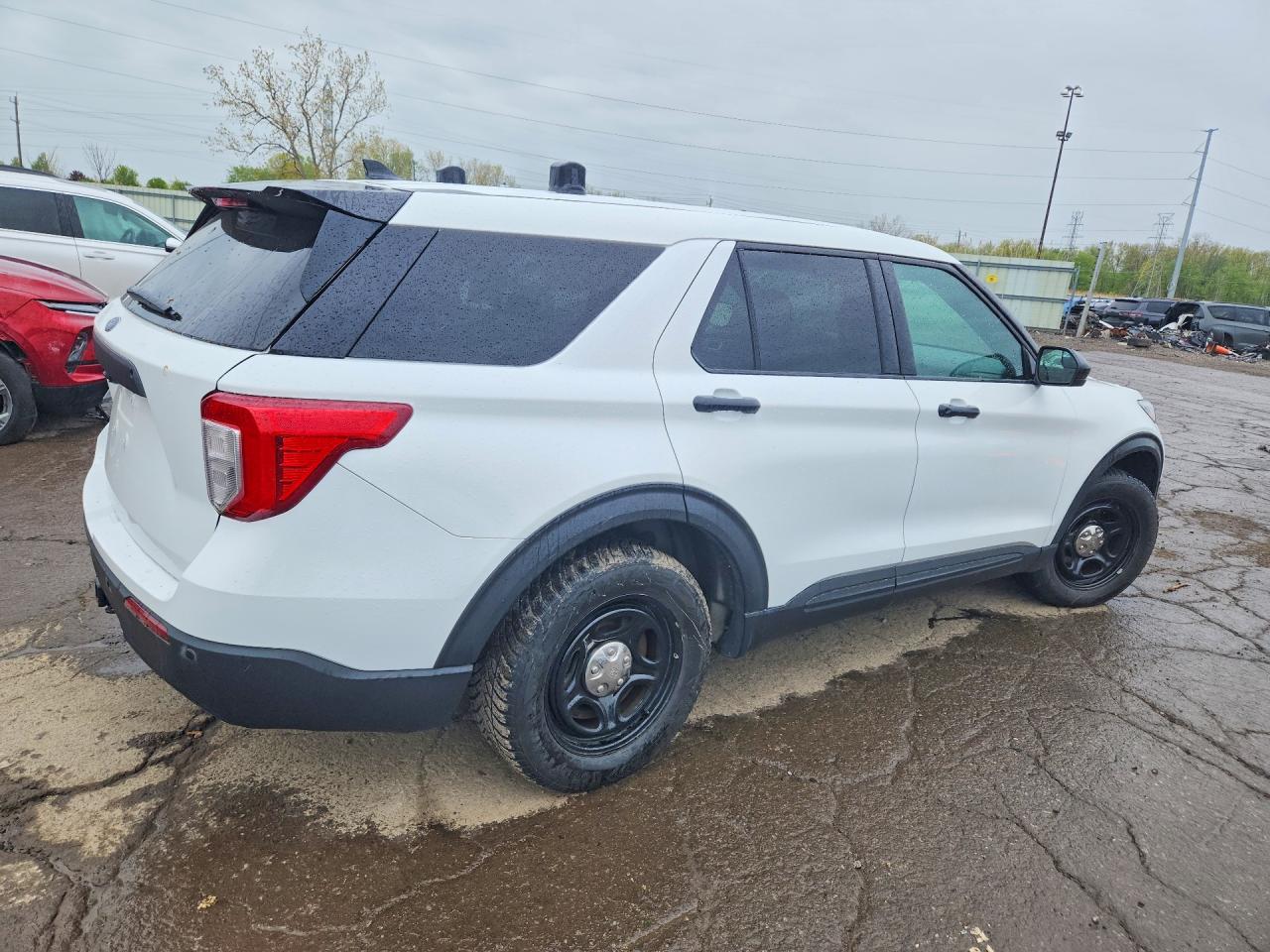 2020 Ford Explorer Police Interceptor White vin: 1FM5K8AW4LGC48860