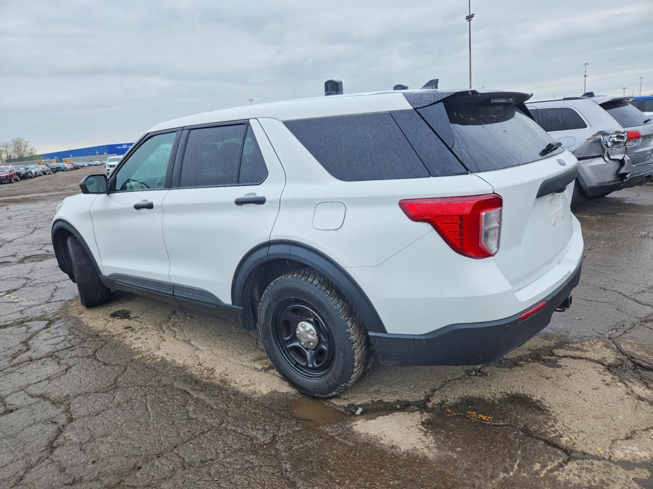 2020 Ford Explorer Police Interceptor White vin: 1FM5K8AW4LGC48860