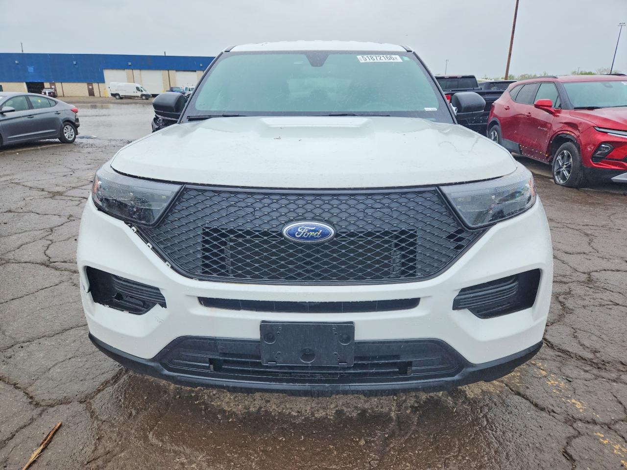 2020 Ford Explorer Police Interceptor White vin: 1FM5K8AW4LGC48860
