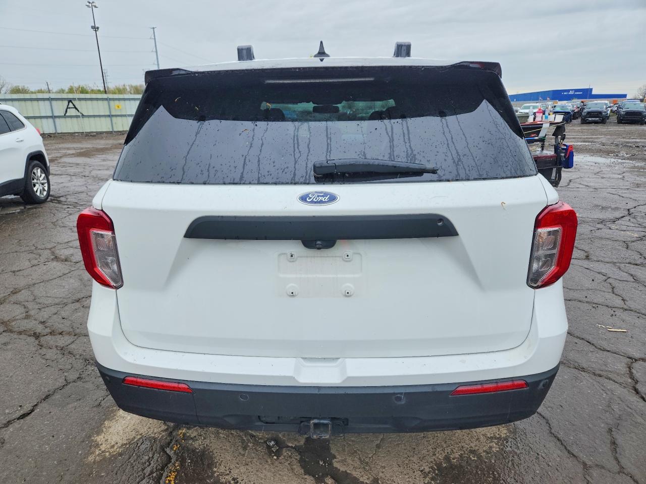 2020 Ford Explorer Police Interceptor White vin: 1FM5K8AW4LGC48860