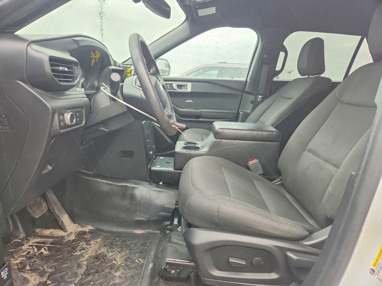 2020 Ford Explorer Police Interceptor White vin: 1FM5K8AW4LGC48860