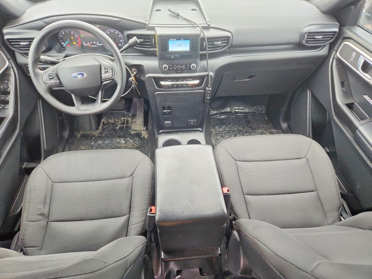 2020 Ford Explorer Police Interceptor White vin: 1FM5K8AW4LGC48860