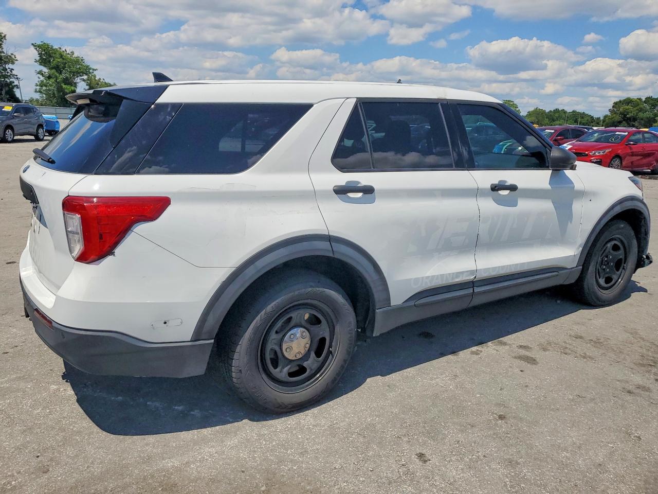 2020 Ford Explorer Police Interceptor White vin: 1FM5K8AW5LGC34983