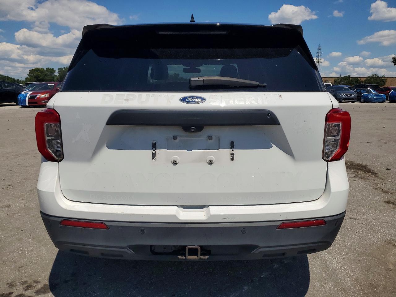 2020 Ford Explorer Police Interceptor White vin: 1FM5K8AW5LGC34983
