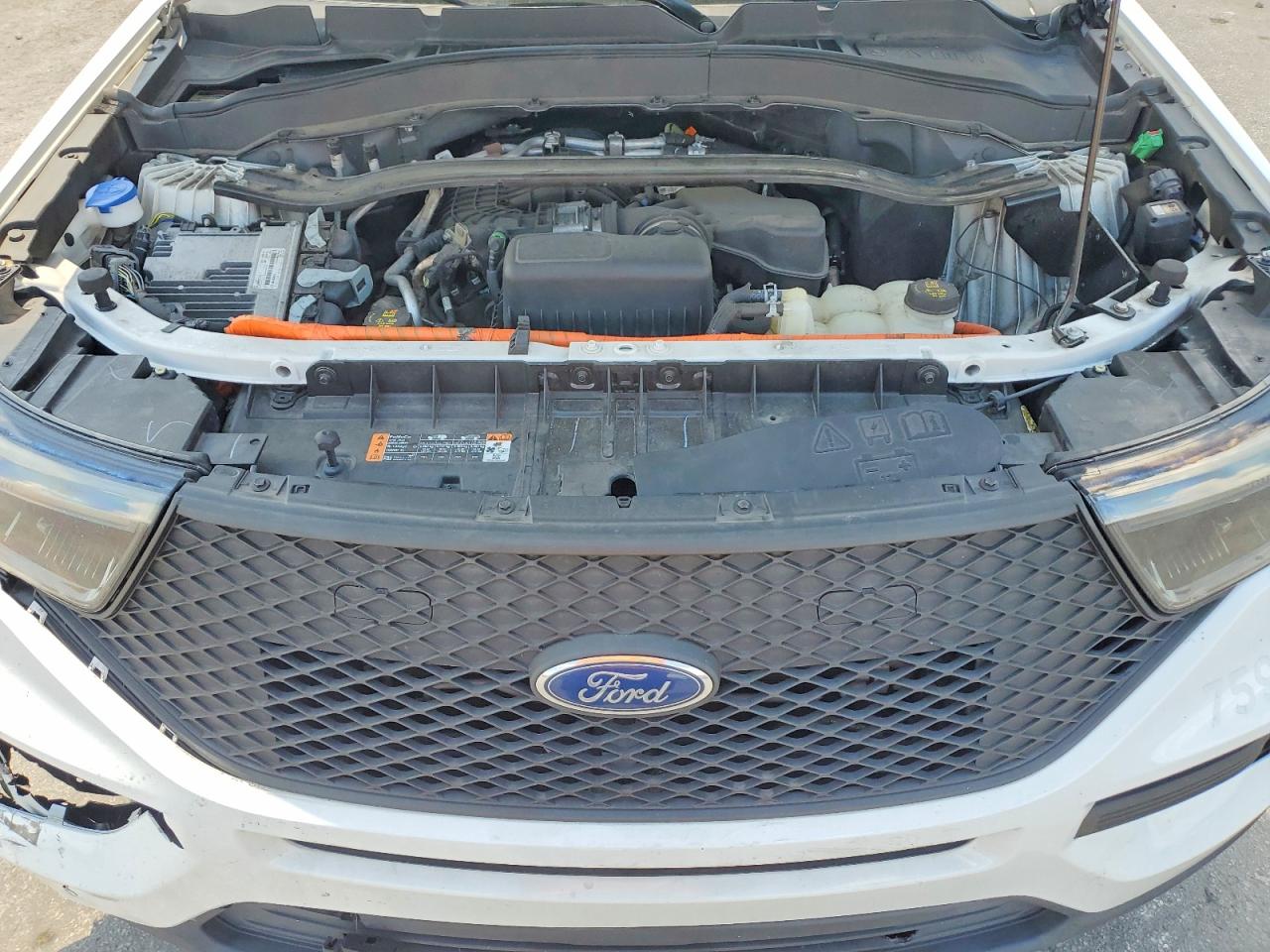 2020 Ford Explorer Police Interceptor White vin: 1FM5K8AW5LGC34983