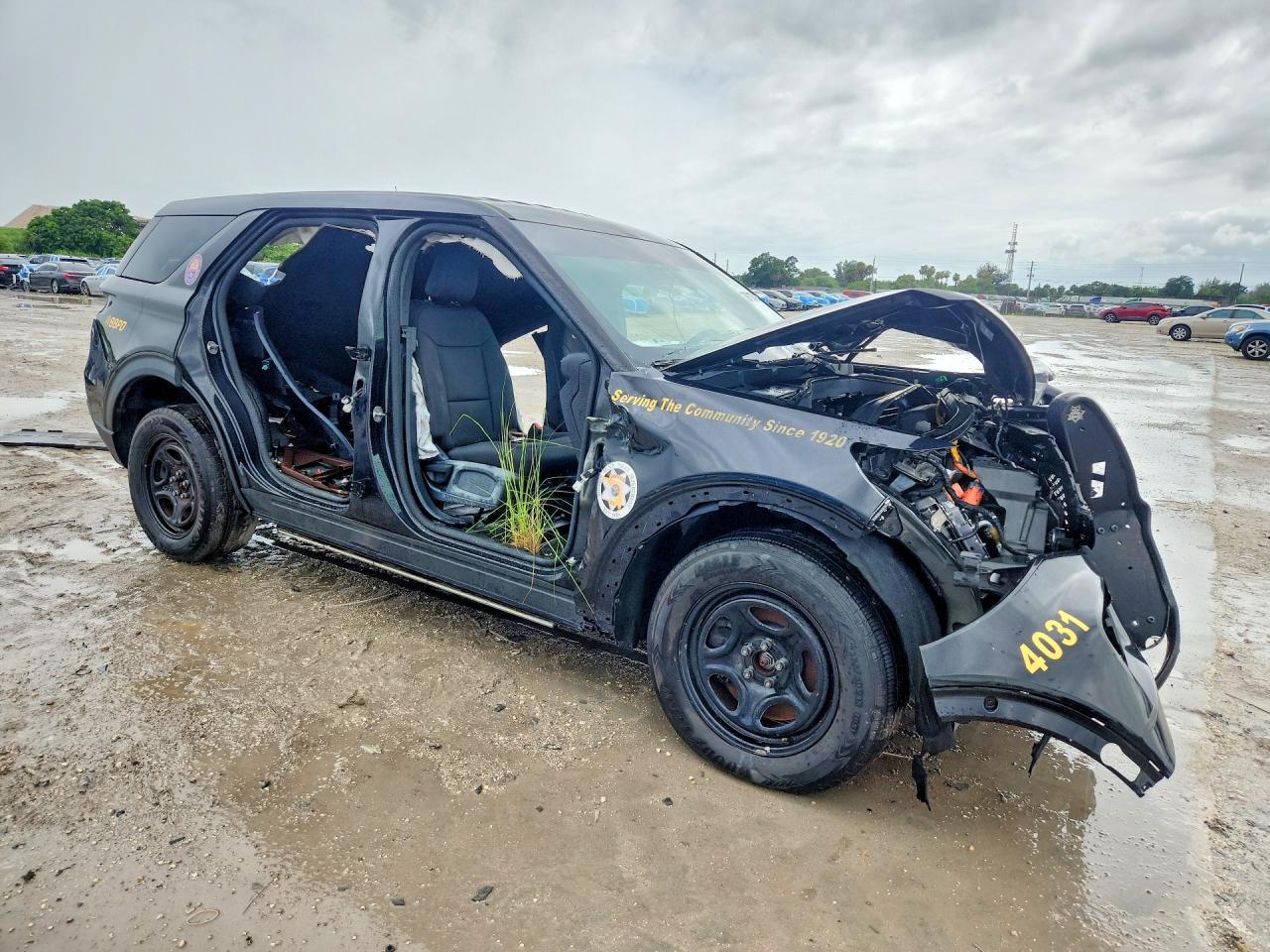 2020 Ford Explorer Police Interceptor Black vin: 1FM5K8AW7LGC48688