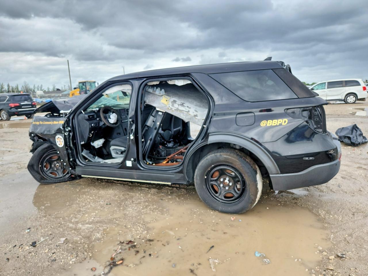 2020 Ford Explorer Police Interceptor Black vin: 1FM5K8AW7LGC48688