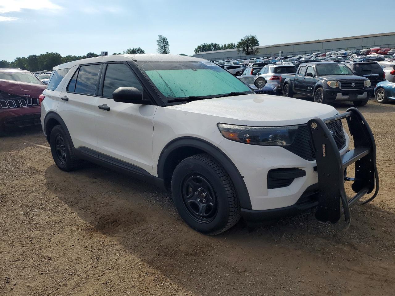 2020 Ford Explorer Police Interceptor Белый vin: 1FM5K8AW9LGA84456