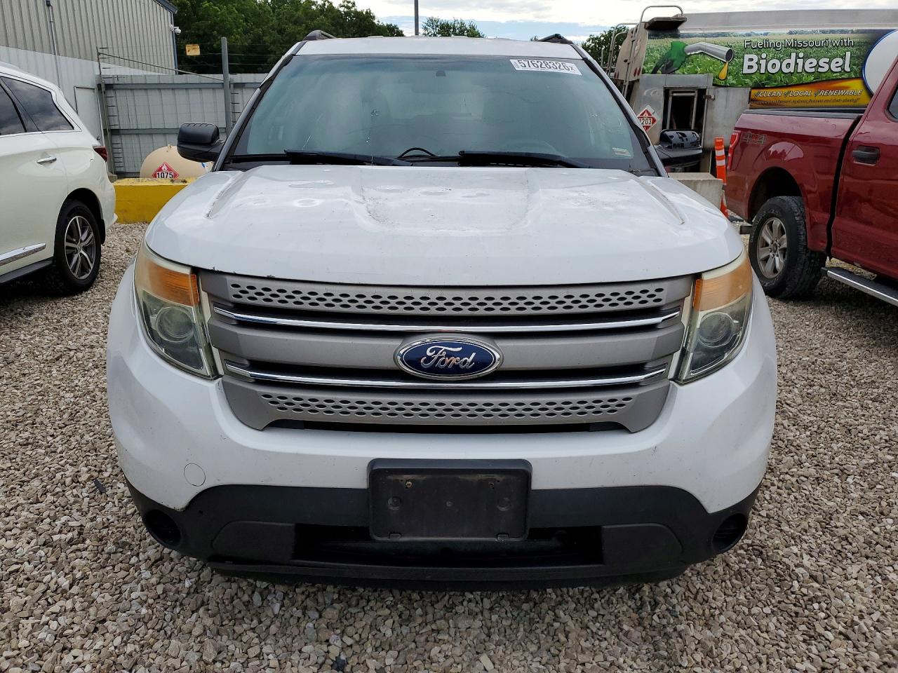 2013 Ford Explorer White vin: 1FM5K8B80DGB93096