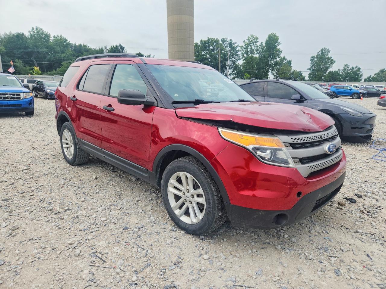 2015 Ford Explorer Red vin: 1FM5K8B80FGC63747