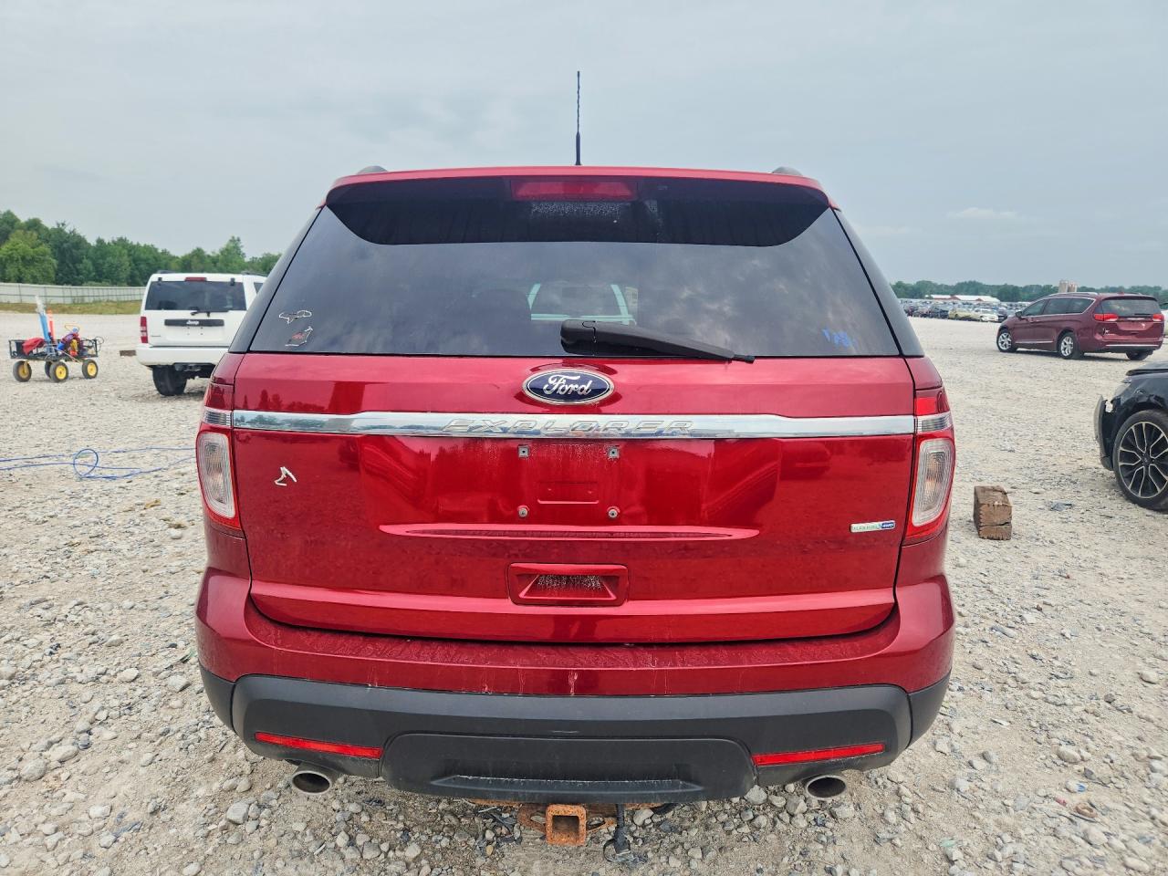 2015 Ford Explorer Red vin: 1FM5K8B80FGC63747