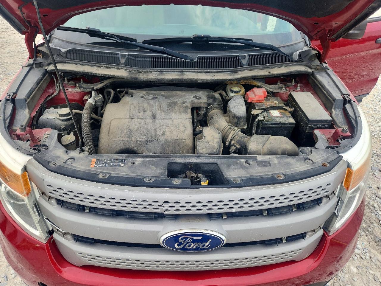 2015 Ford Explorer Red vin: 1FM5K8B80FGC63747