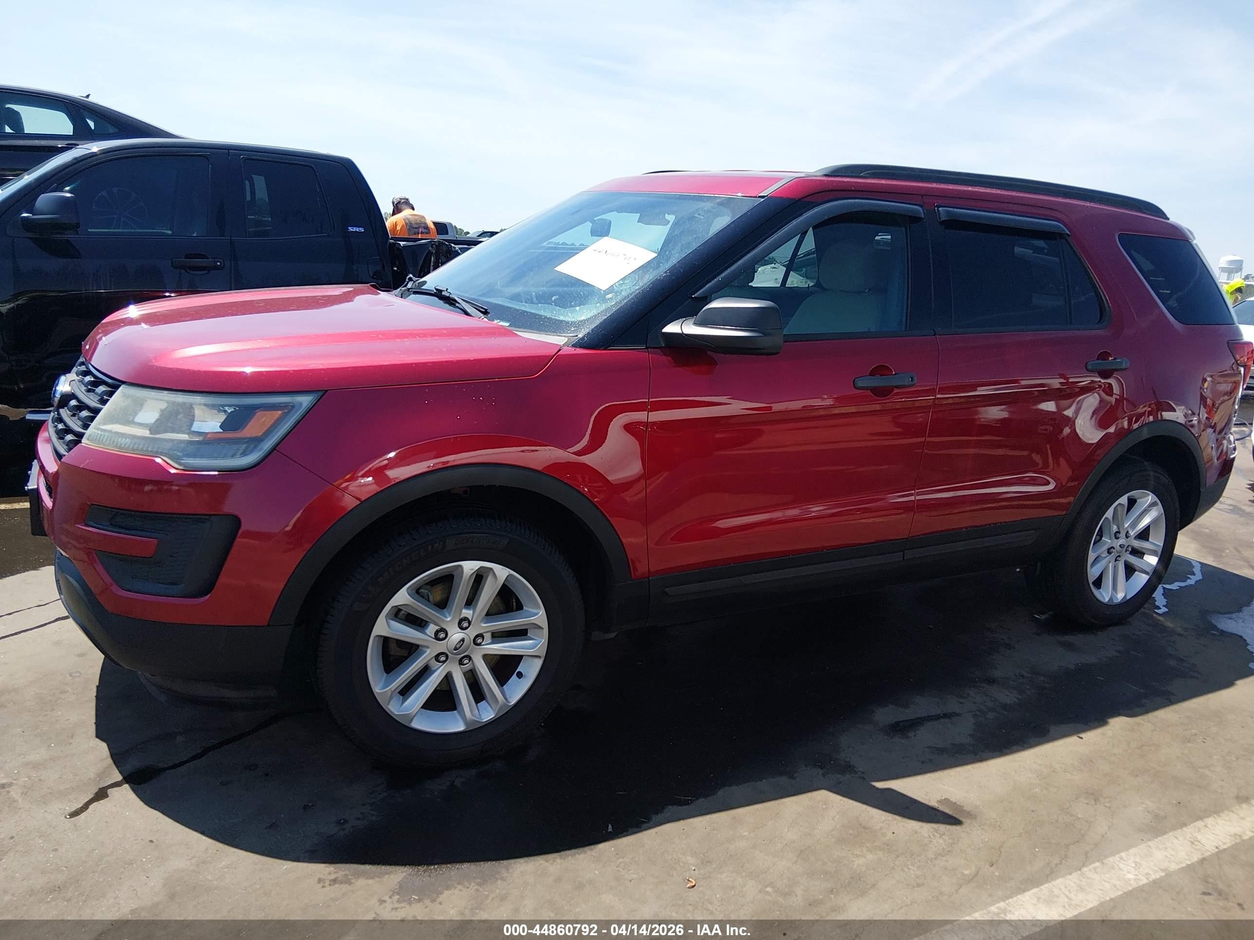 2017 Ford Explorer Красный vin: 1FM5K8B80HGD51927