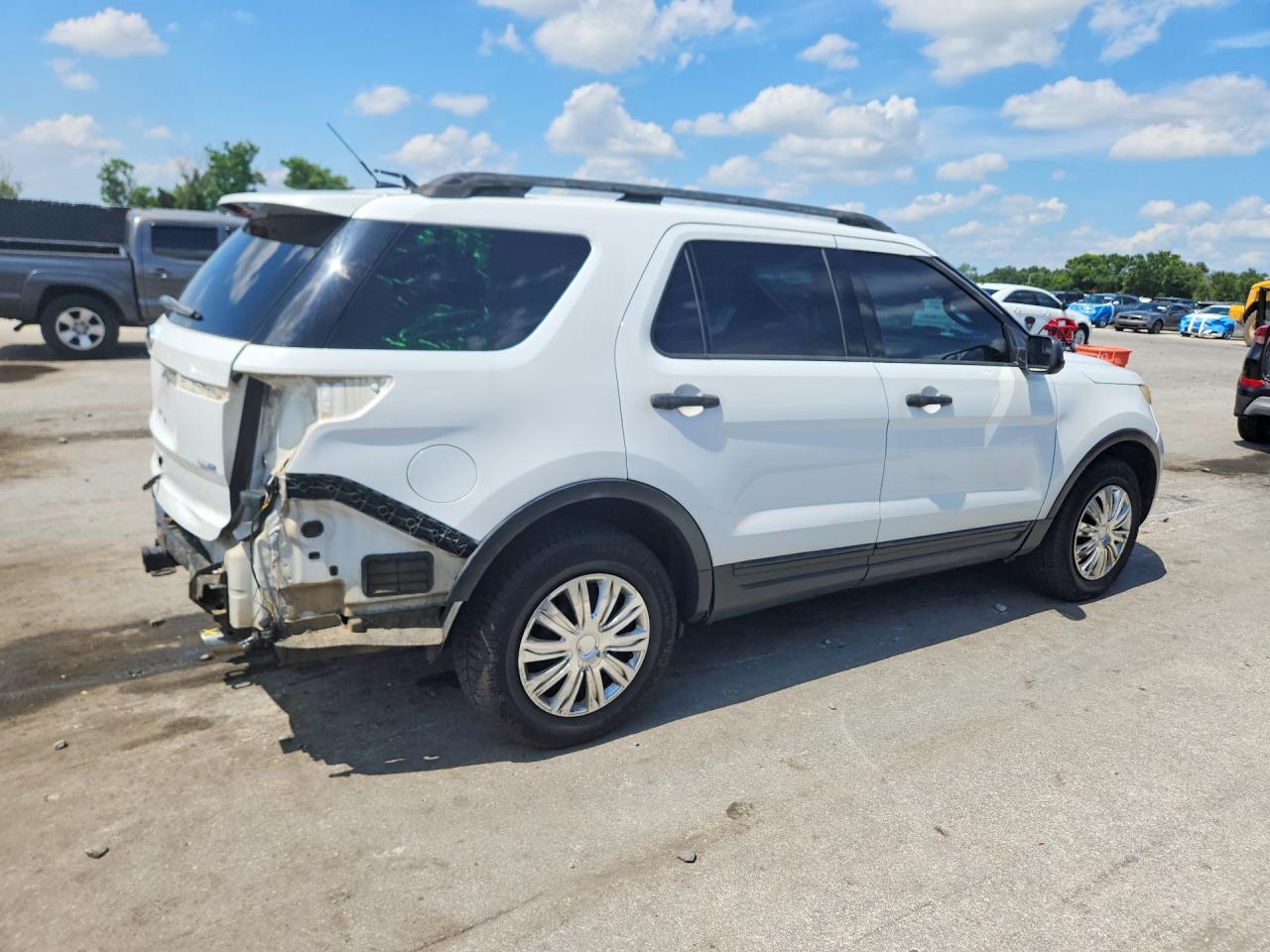 2014 Ford Explorer White vin: 1FM5K8B81EGC27483