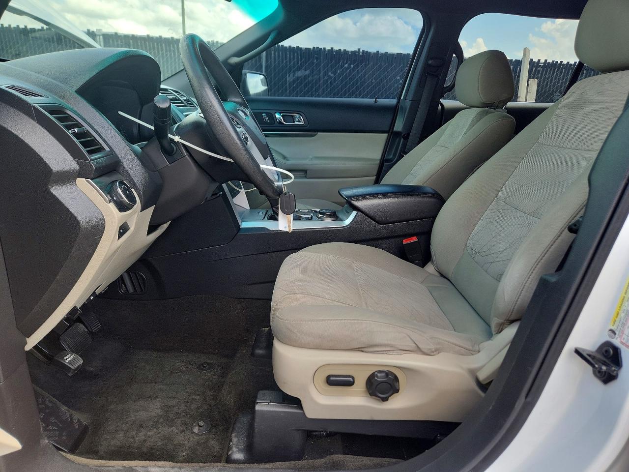 2014 Ford Explorer White vin: 1FM5K8B81EGC27483