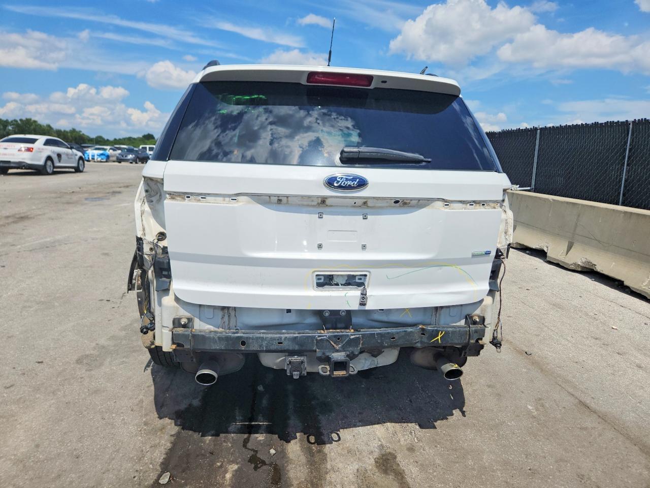 2014 Ford Explorer White vin: 1FM5K8B81EGC27483