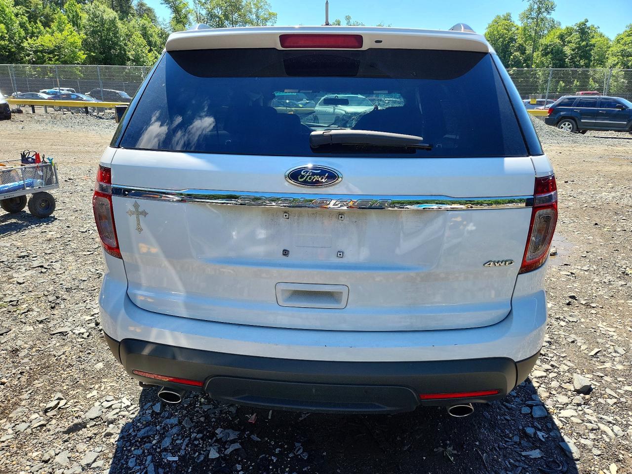 2015 Ford Explorer White vin: 1FM5K8B81FGA00893