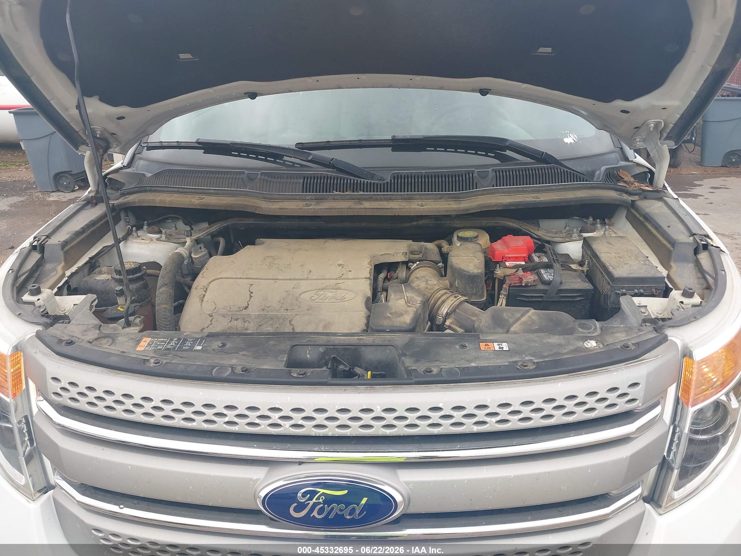2015 Ford Explorer   White vin: 1FM5K8B81FGC28649