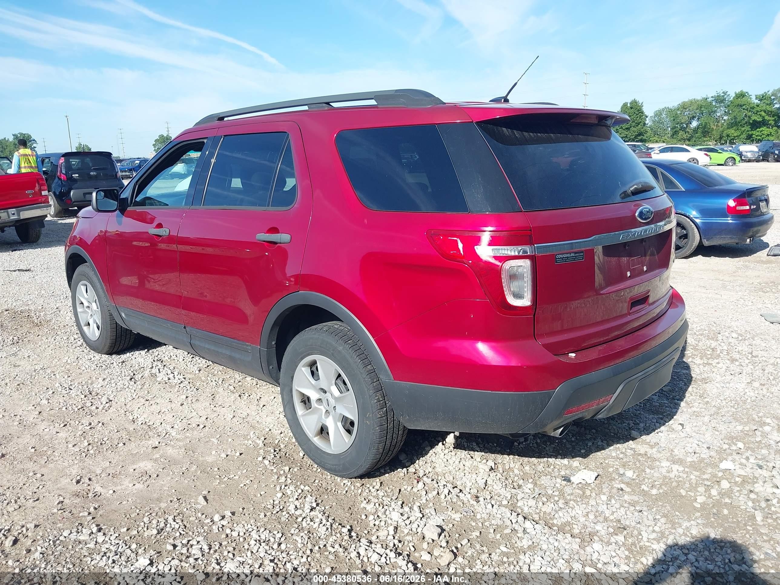 2013 Ford Explorer Red vin: 1FM5K8B82DGA17103