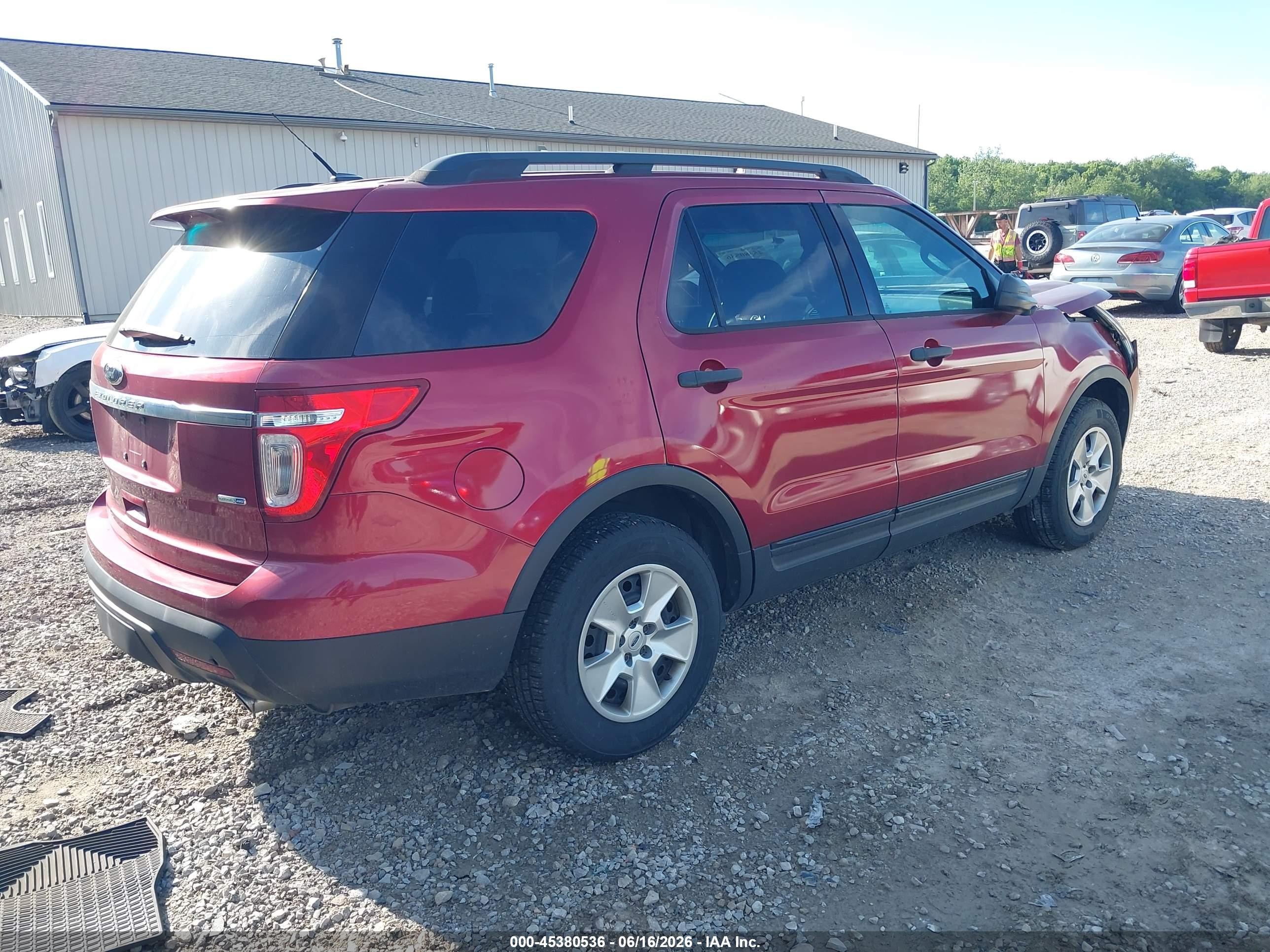 2013 Ford Explorer Red vin: 1FM5K8B82DGA17103