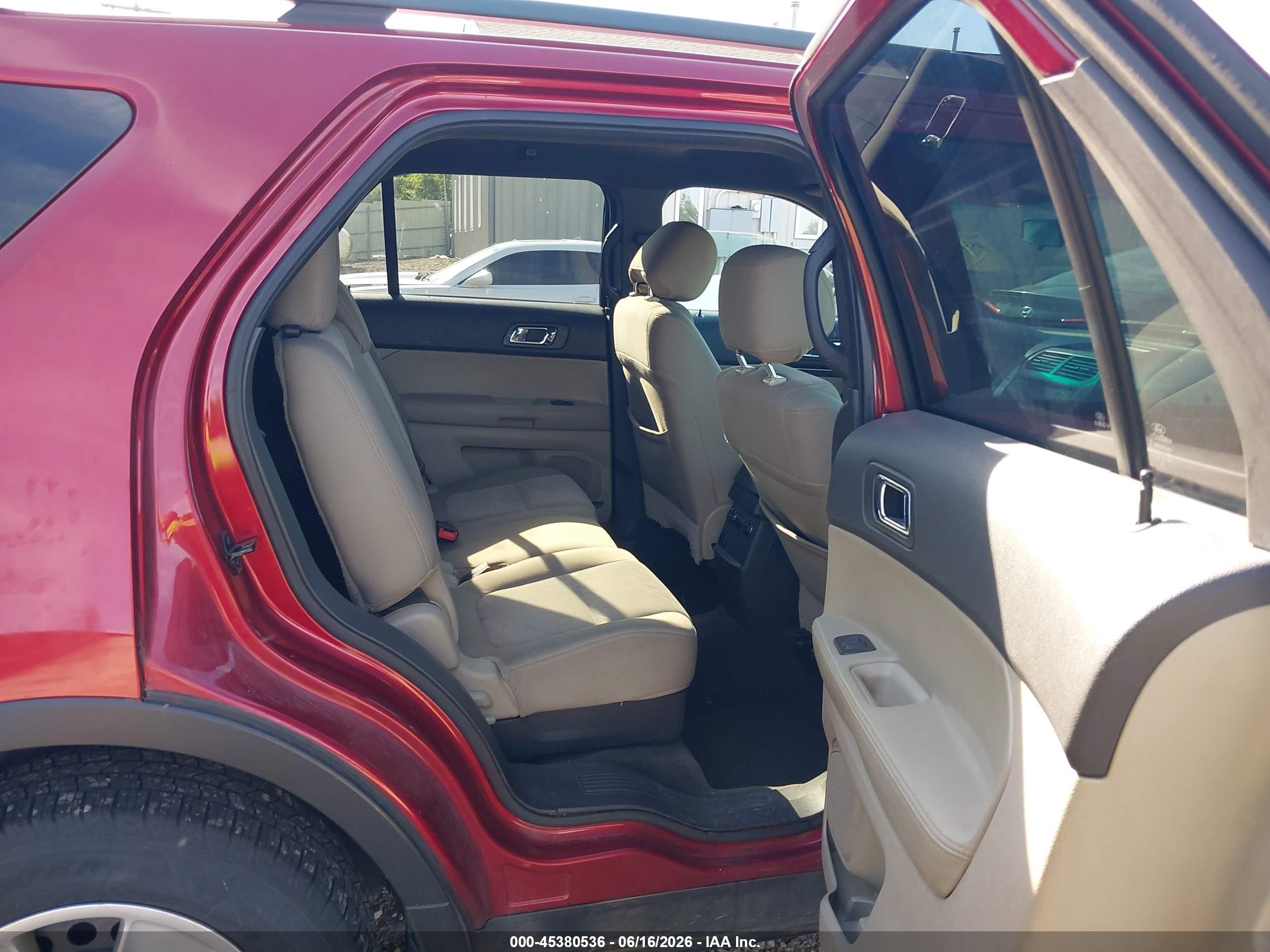 2013 Ford Explorer Red vin: 1FM5K8B82DGA17103