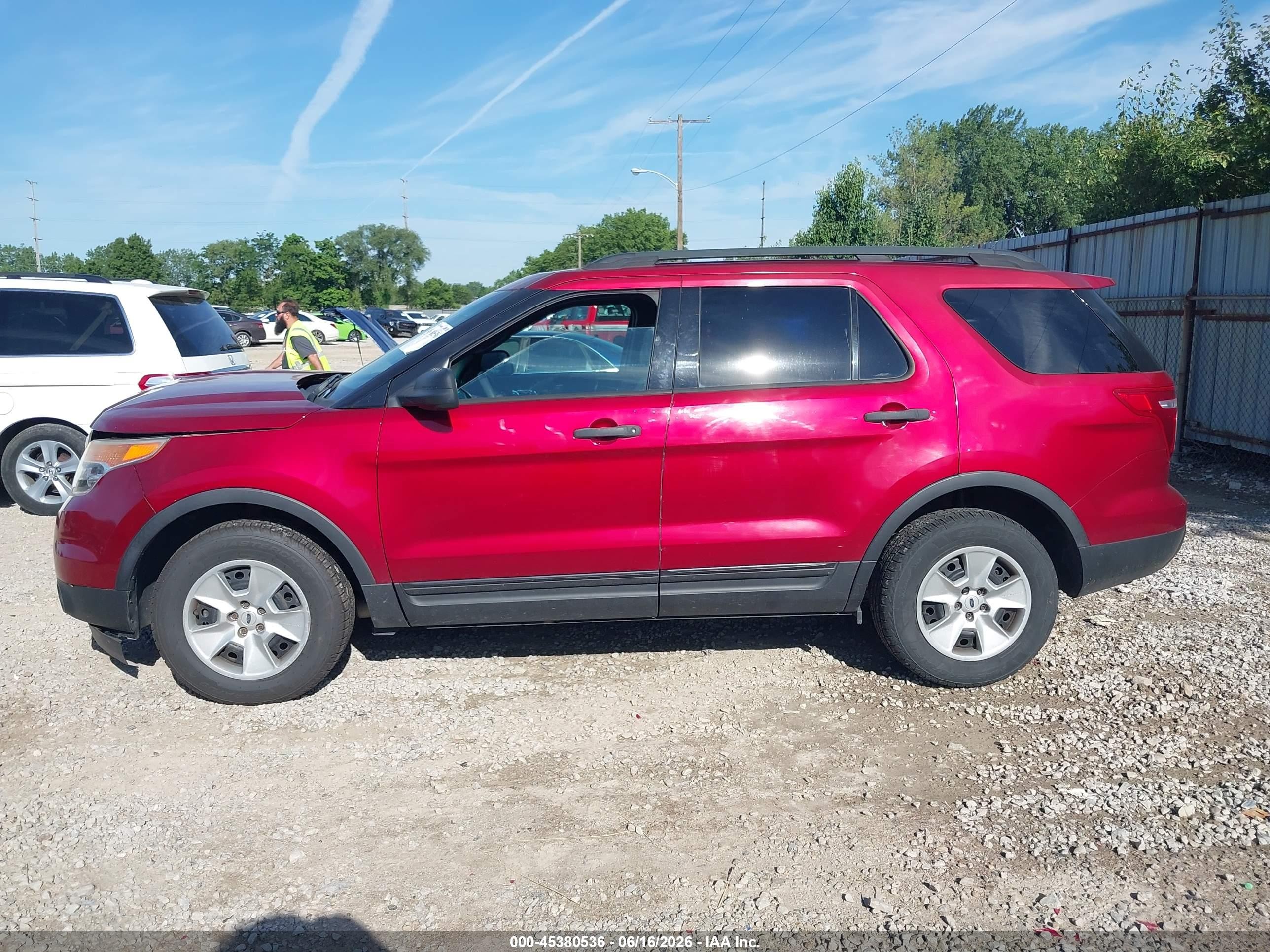 2013 Ford Explorer Red vin: 1FM5K8B82DGA17103