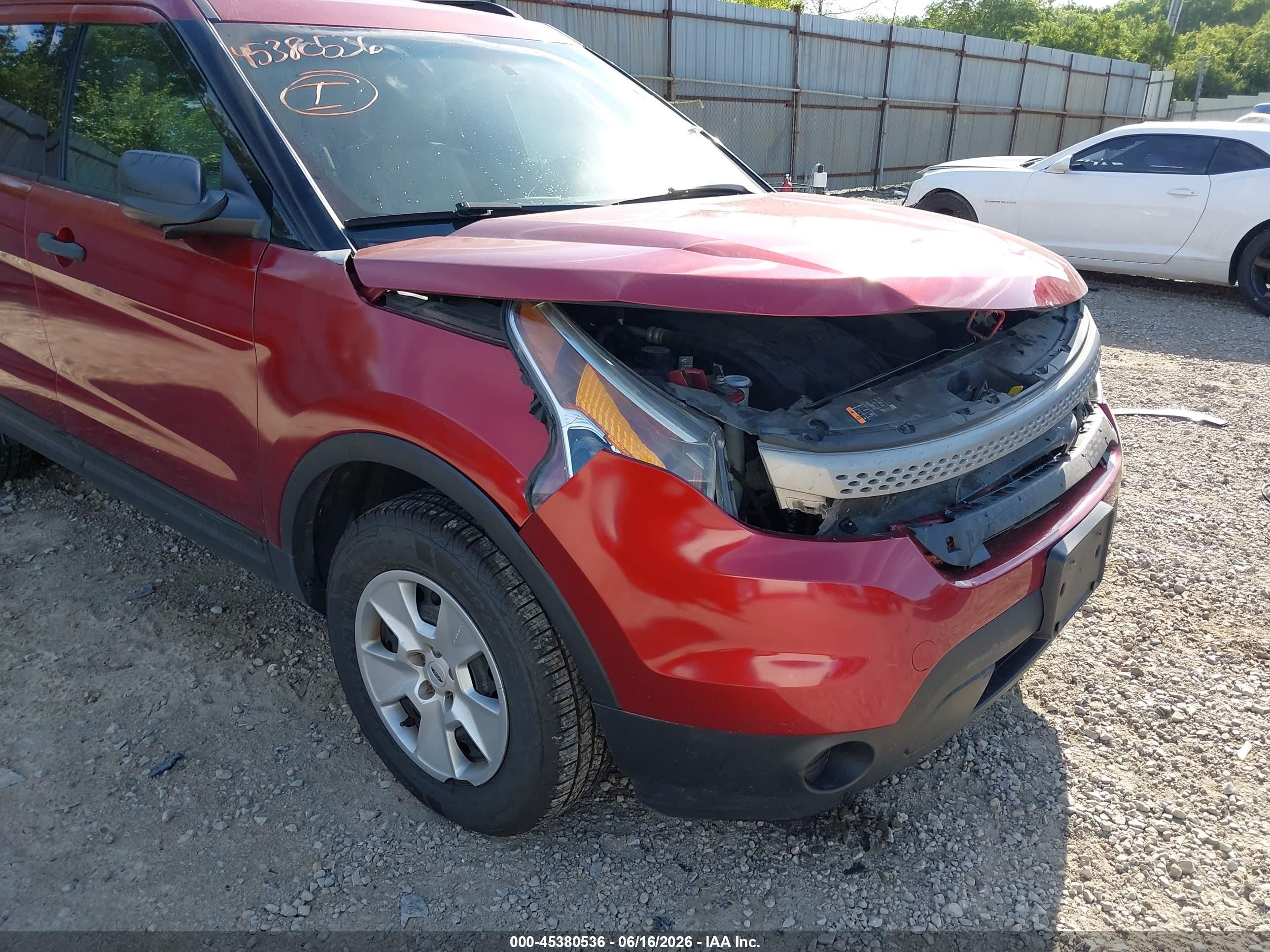 2013 Ford Explorer Red vin: 1FM5K8B82DGA17103