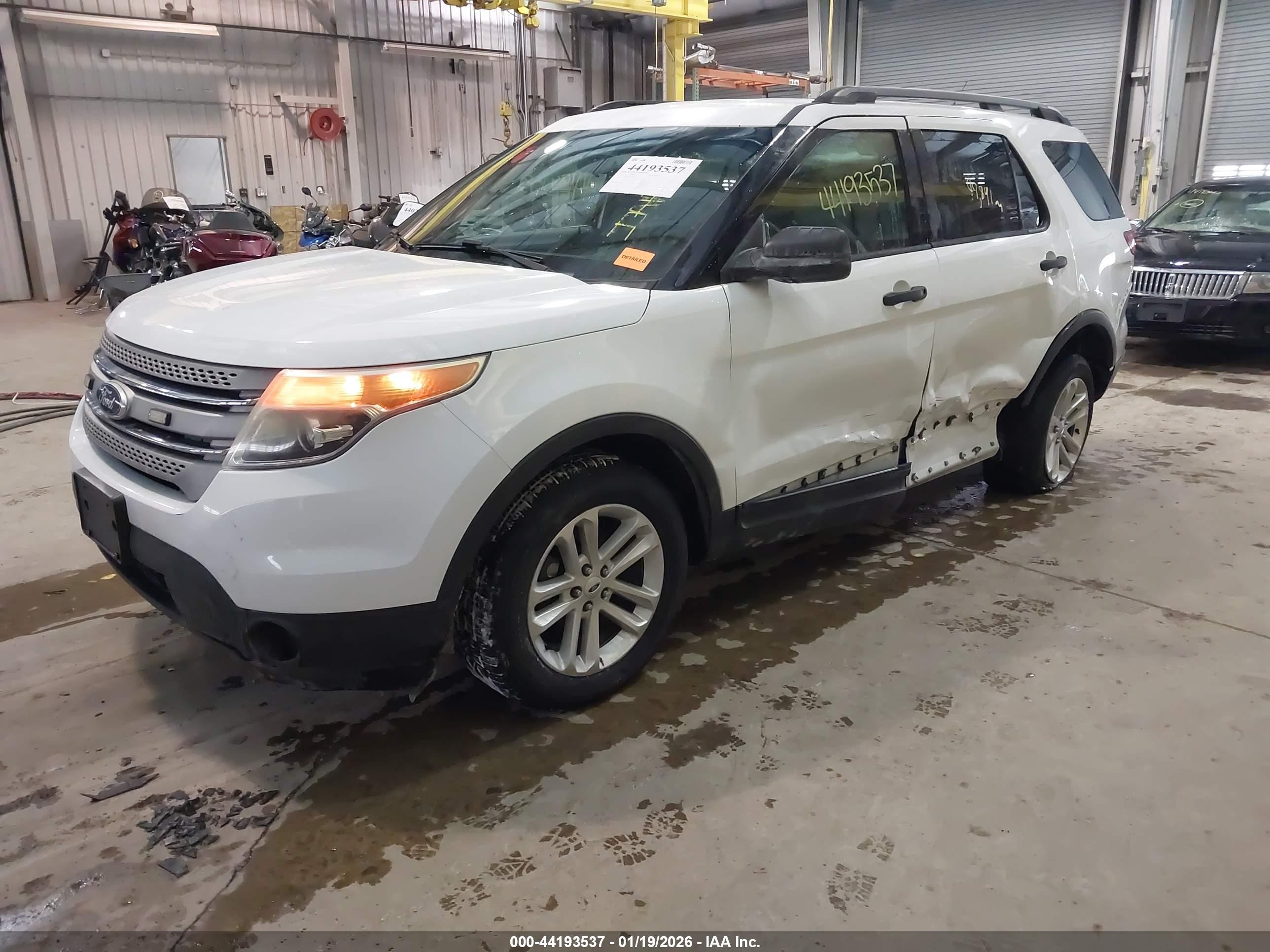 2015 Ford Explorer White vin: 1FM5K8B83FGC41712