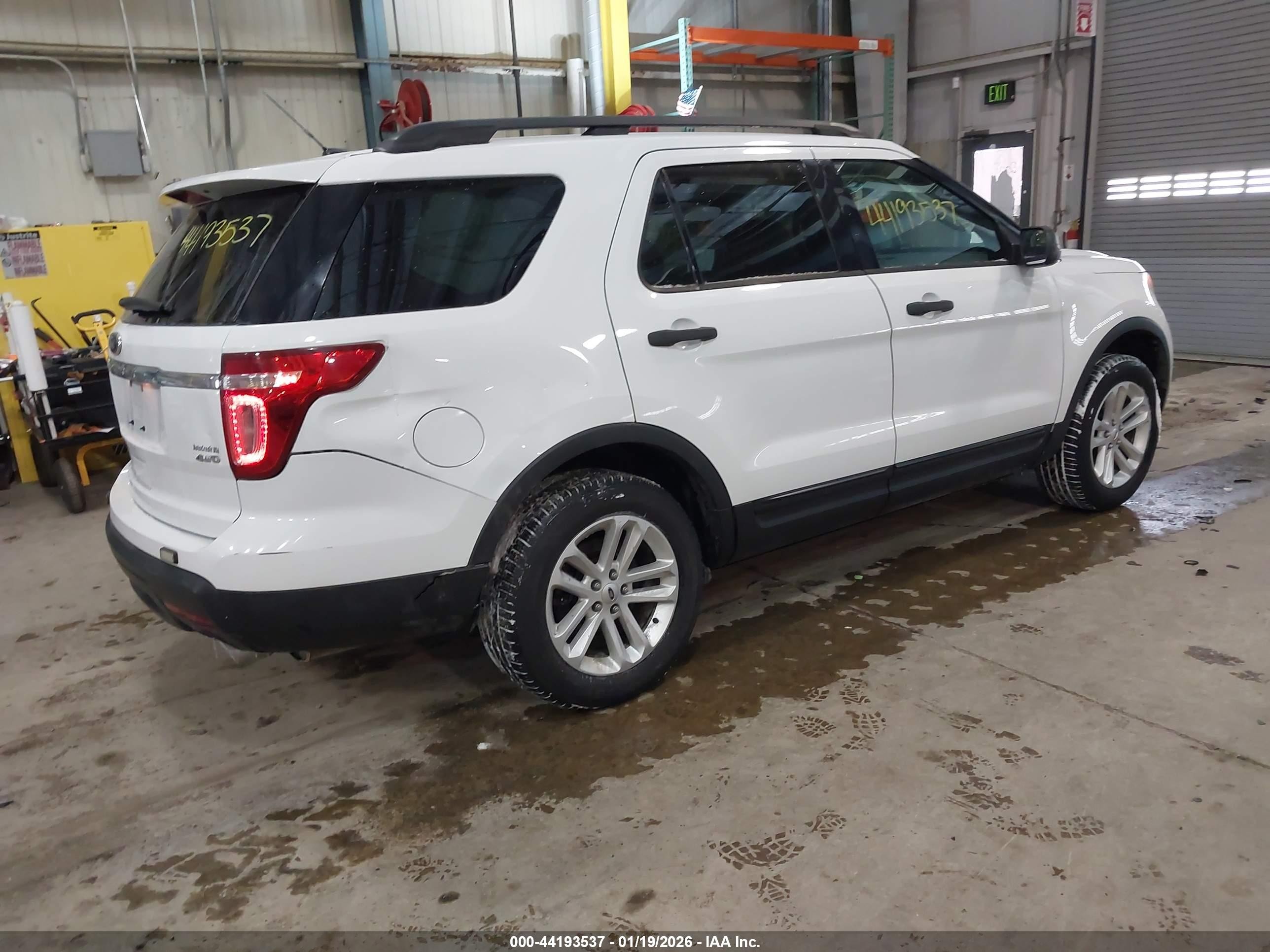 2015 Ford Explorer White vin: 1FM5K8B83FGC41712