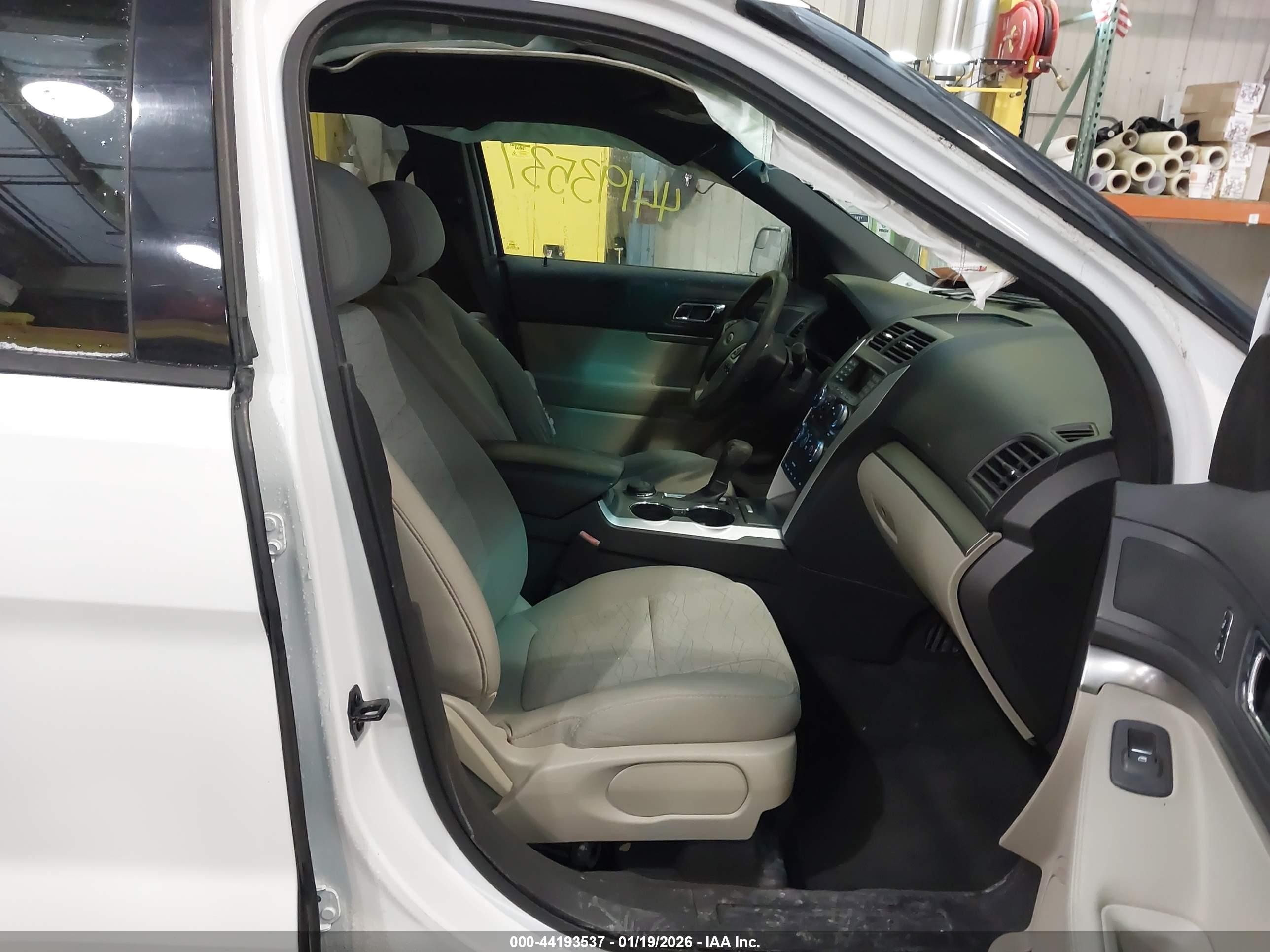 2015 Ford Explorer White vin: 1FM5K8B83FGC41712