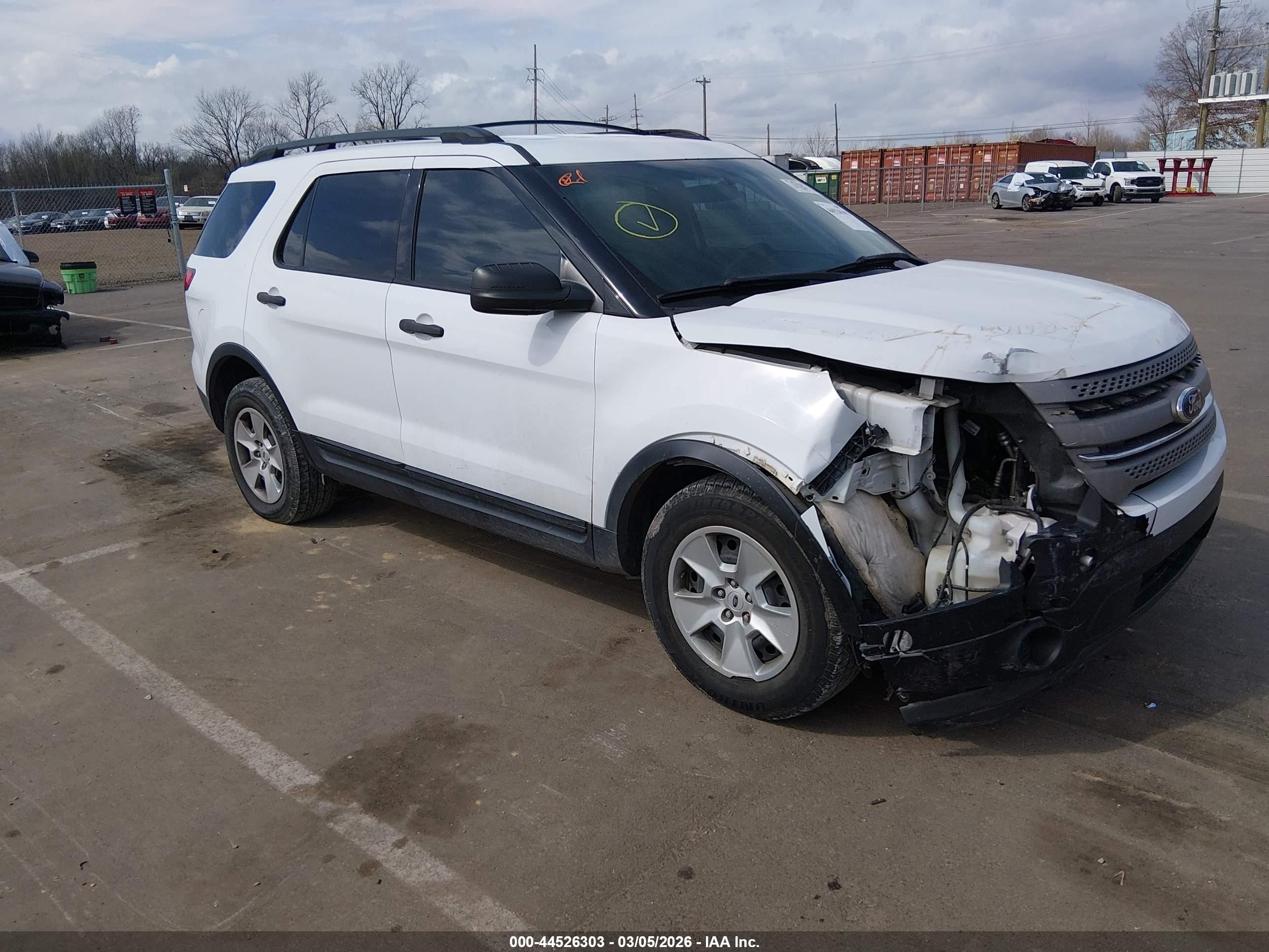 2014 Ford Explorer White vin: 1FM5K8B84EGA28167