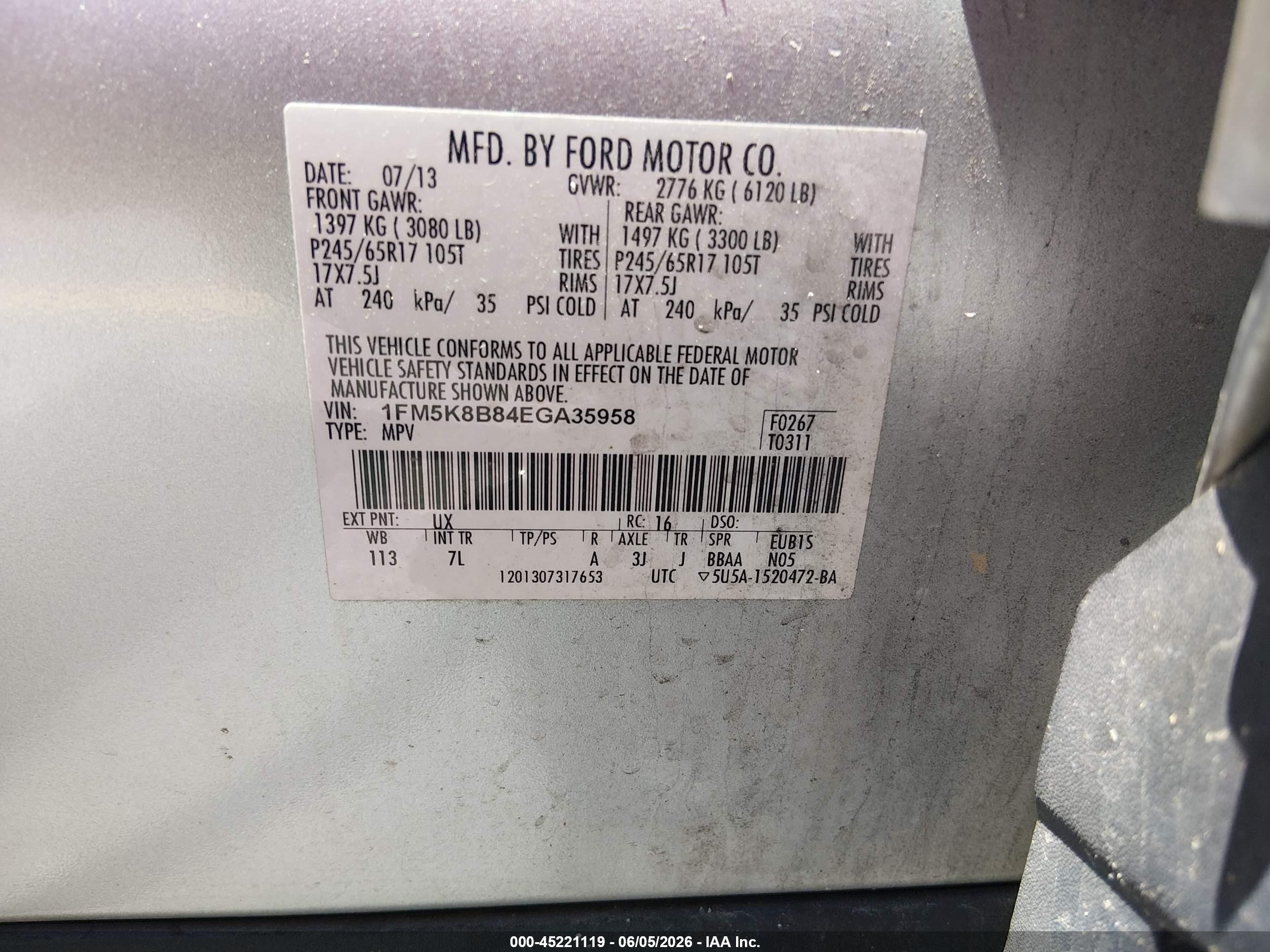 2014 Ford Explorer   Silver vin: 1FM5K8B84EGA35958