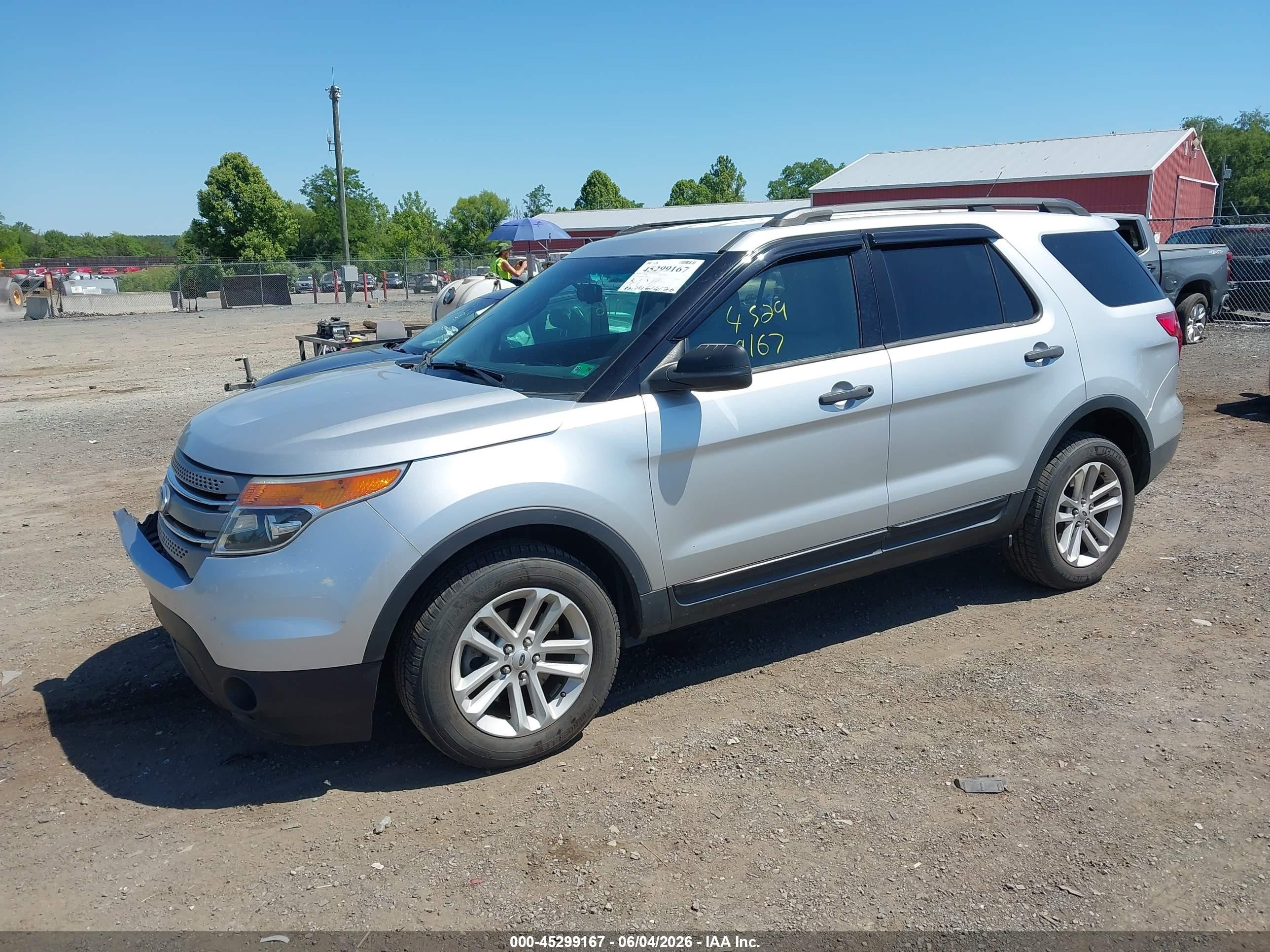 2015 Ford Explorer Silver vin: 1FM5K8B84FGC36180