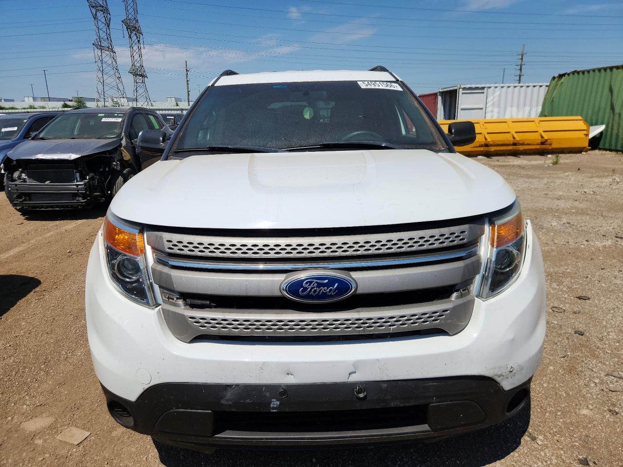 2015 Ford Explorer White vin: 1FM5K8B85FGB70612
