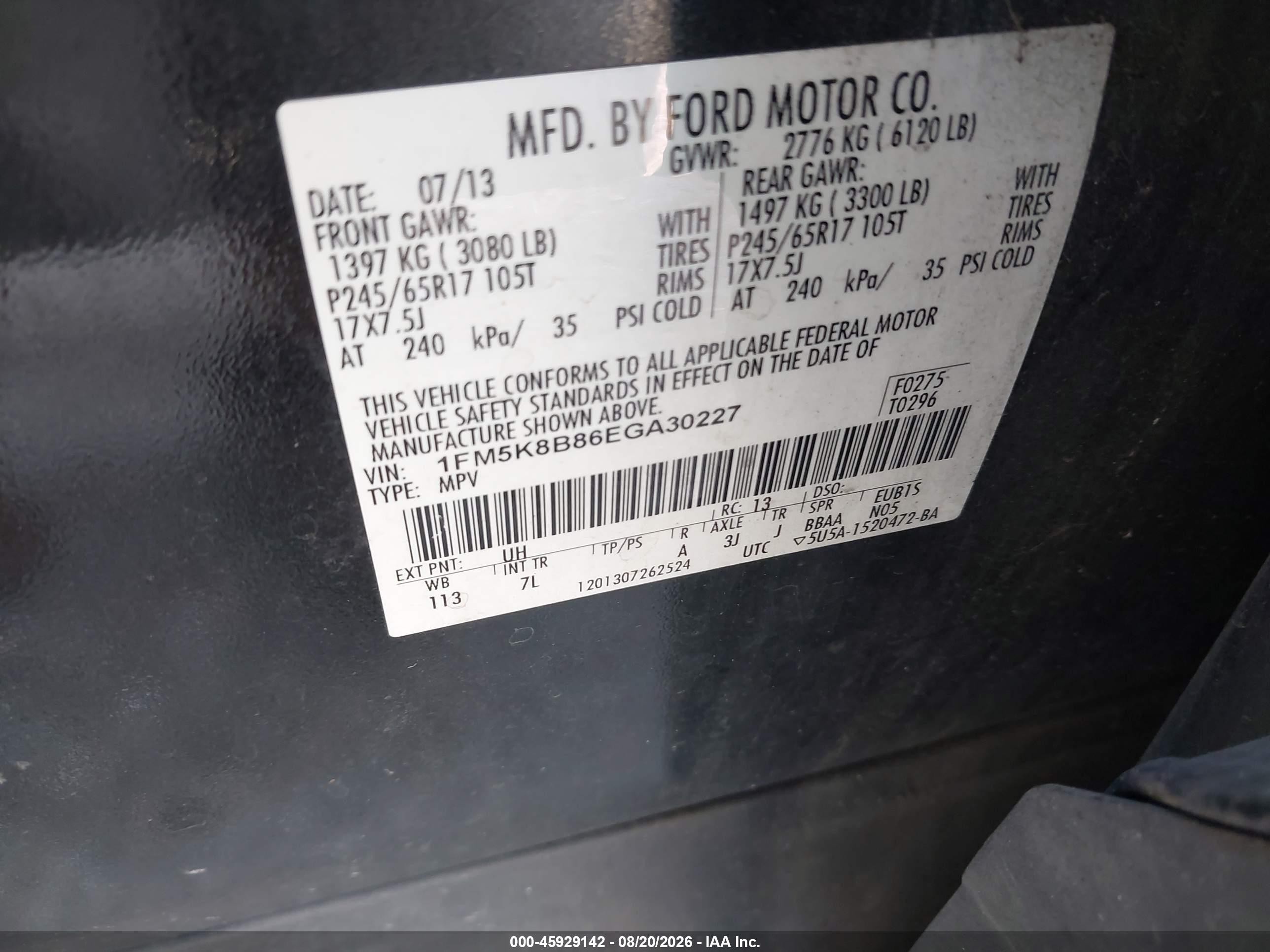 2014 Ford Explorer   Black vin: 1FM5K8B86EGA30227