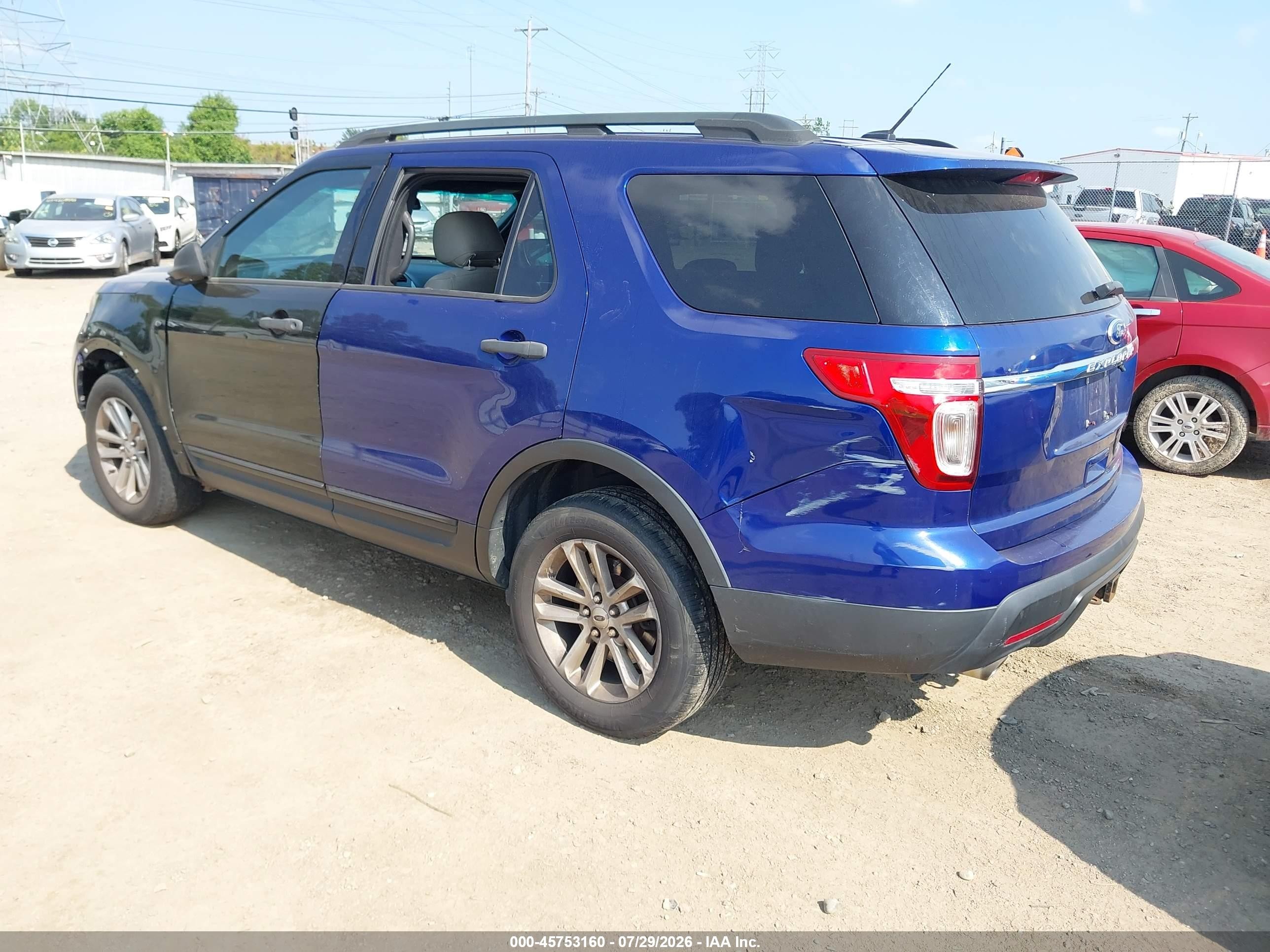 2015 Ford Explorer   Синий vin: 1FM5K8B86FGA35784