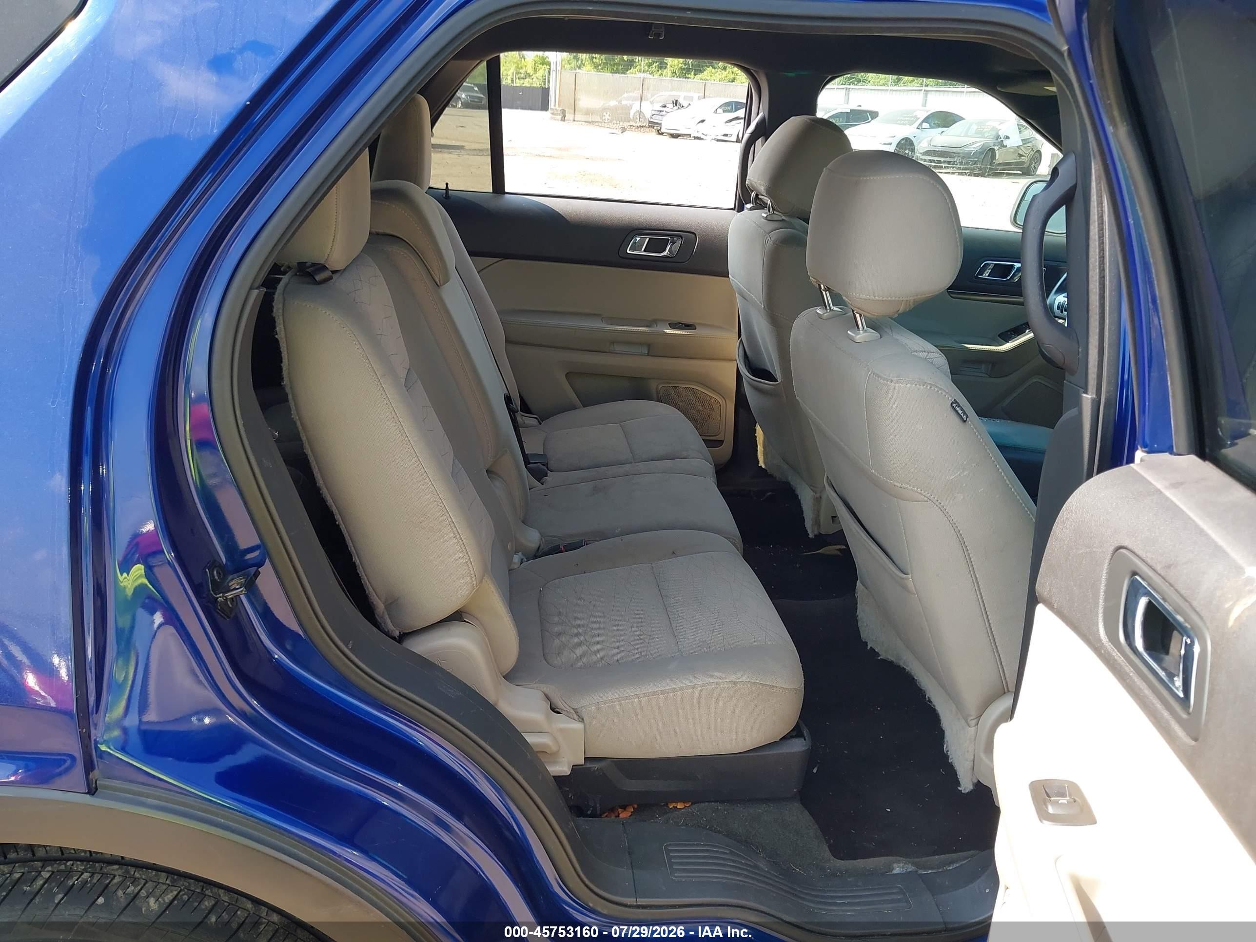 2015 Ford Explorer   Синий vin: 1FM5K8B86FGA35784