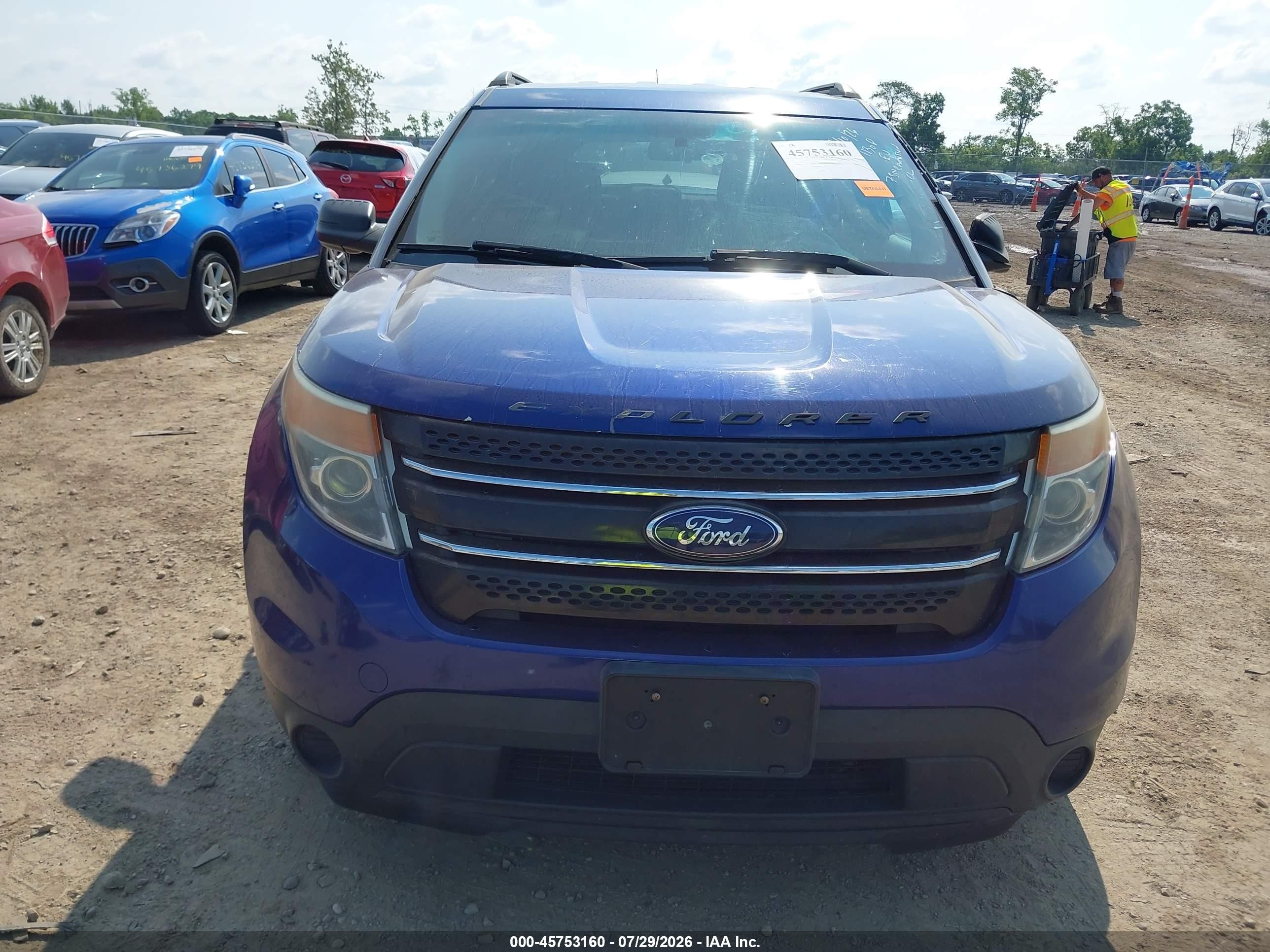 2015 Ford Explorer   Синий vin: 1FM5K8B86FGA35784