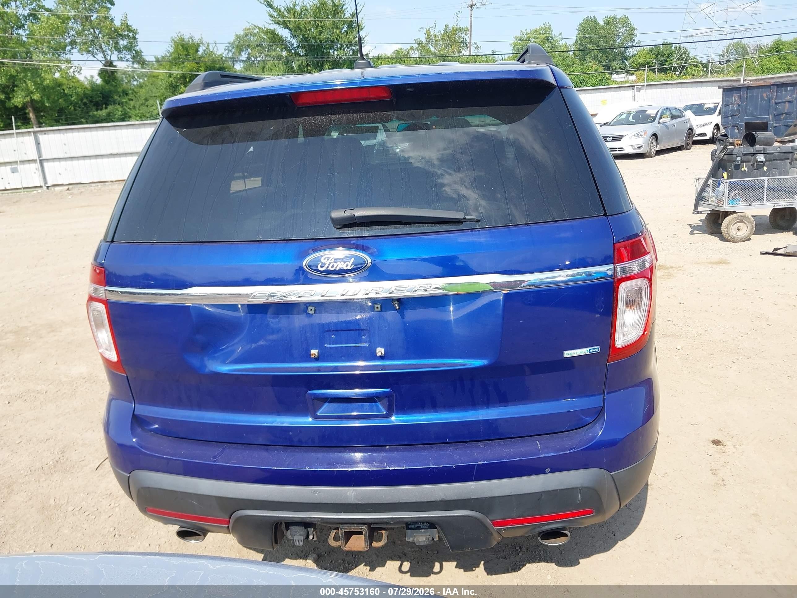 2015 Ford Explorer   Синий vin: 1FM5K8B86FGA35784