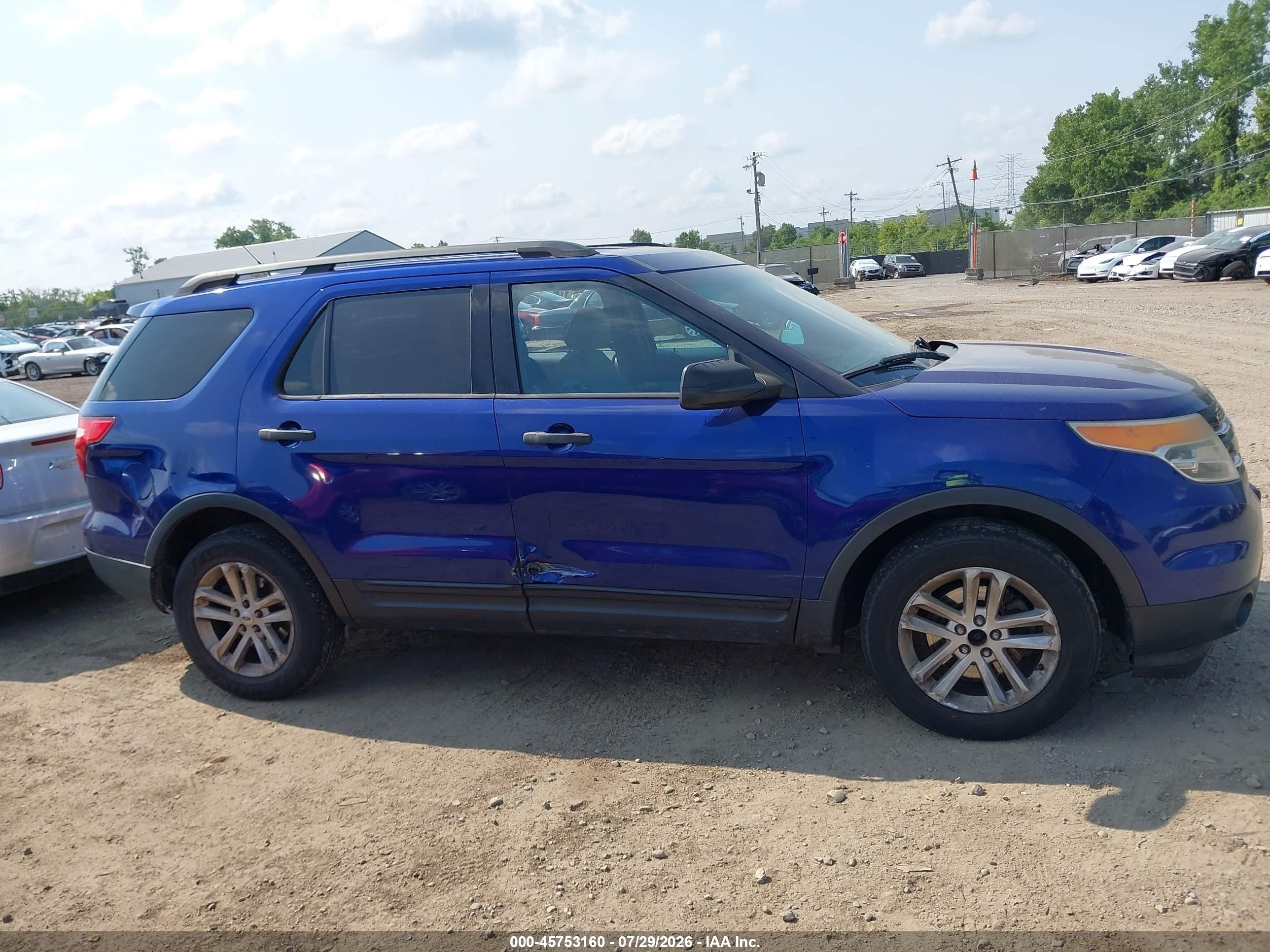 2015 Ford Explorer   Синий vin: 1FM5K8B86FGA35784