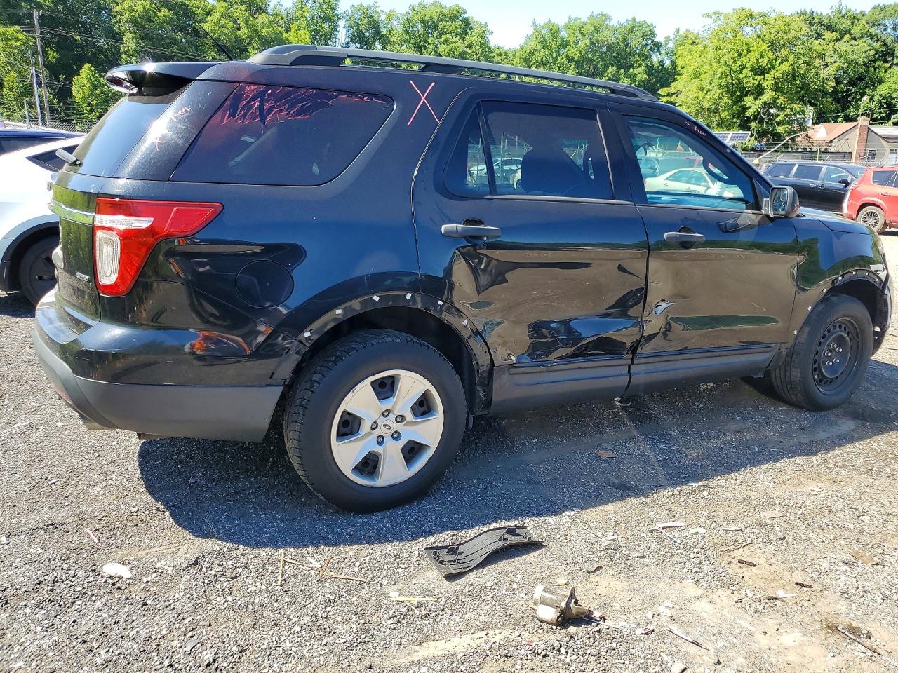 2014 Ford Explorer Black vin: 1FM5K8B87EGA75676