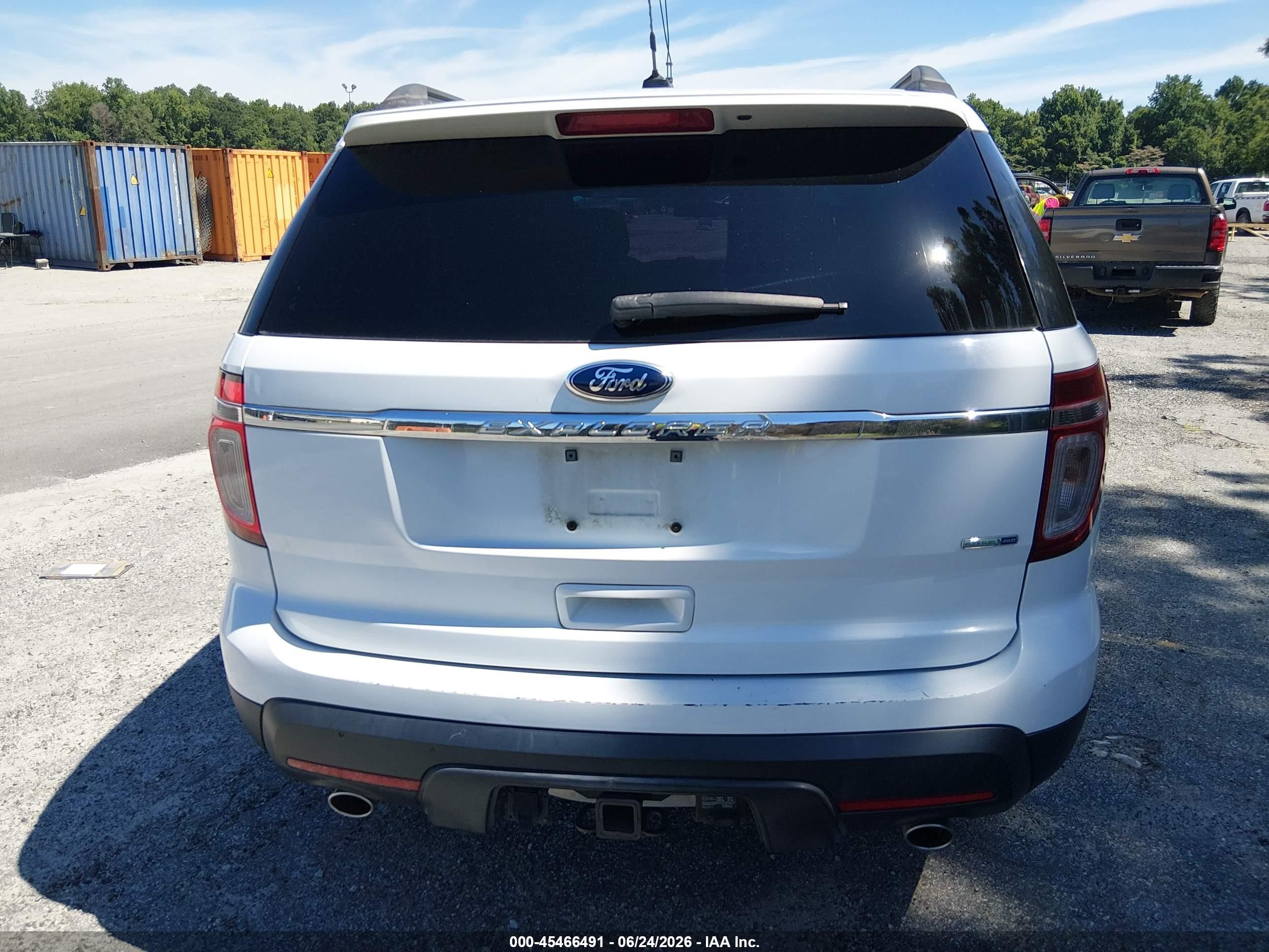 2015 Ford Explorer   Белый vin: 1FM5K8B87FGC42474