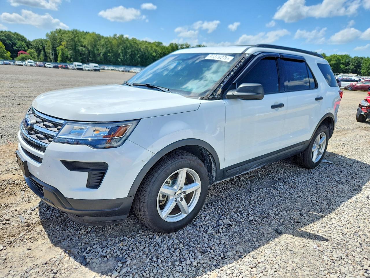 2019 Ford Explorer White vin: 1FM5K8B87KGA18809