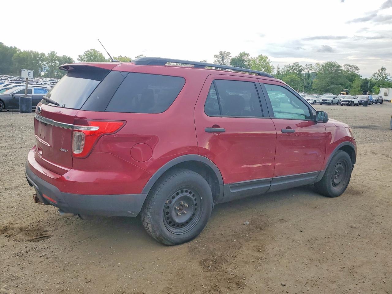 2013 Ford Explorer Red vin: 1FM5K8B88DGA52728