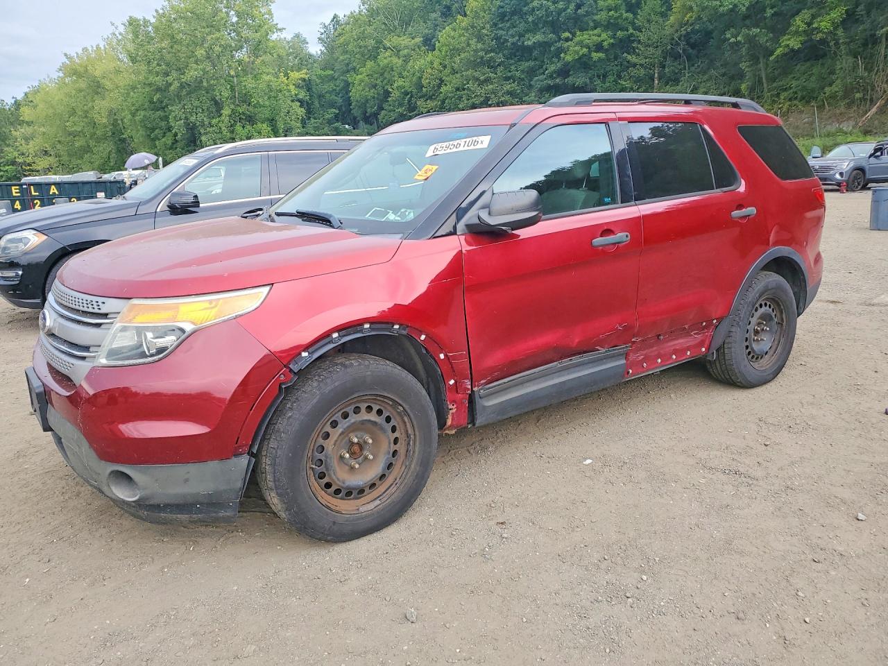 2013 Ford Explorer Red vin: 1FM5K8B88DGA52728