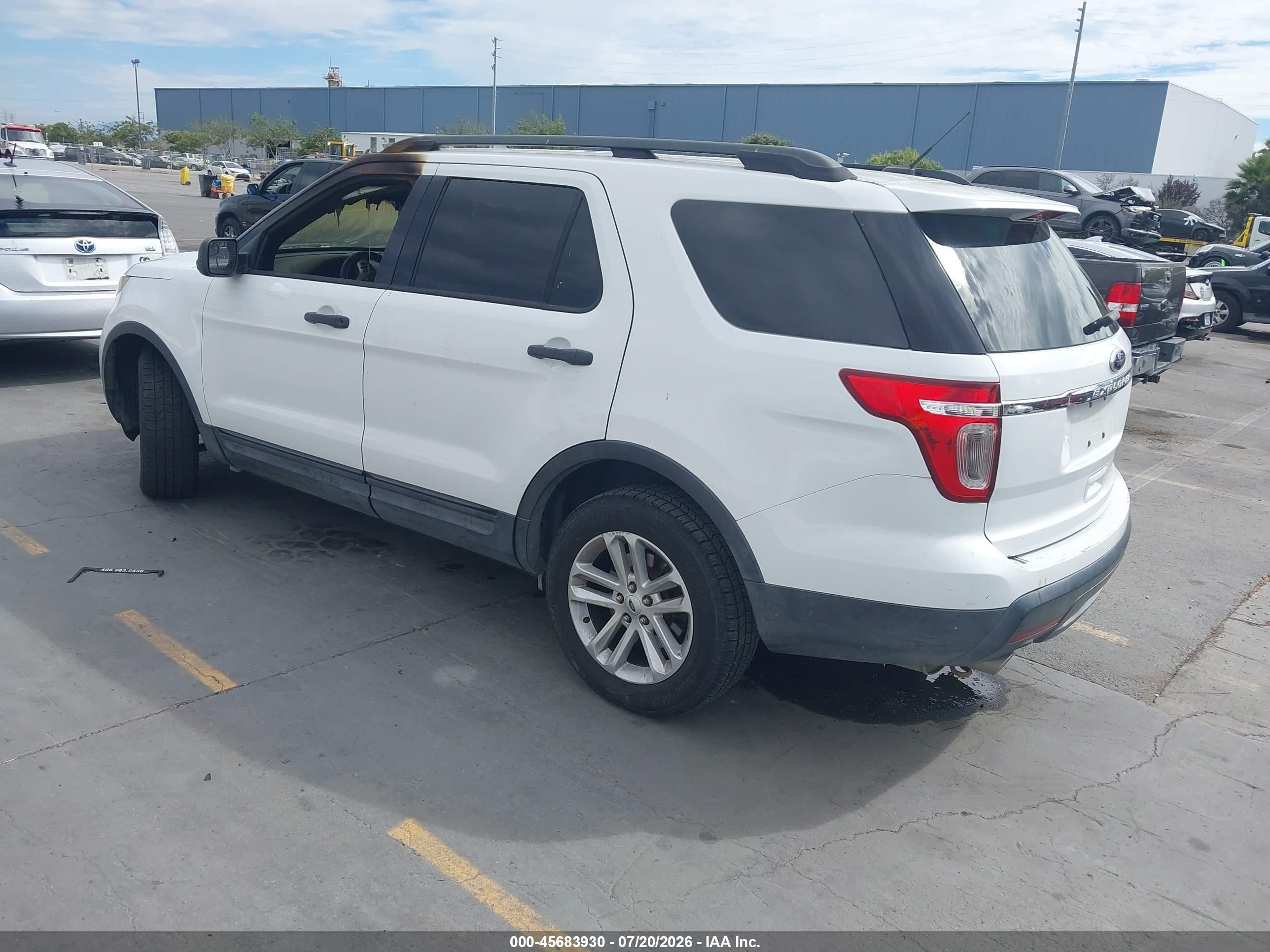 2013 Ford Explorer White vin: 1FM5K8B88DGB94318