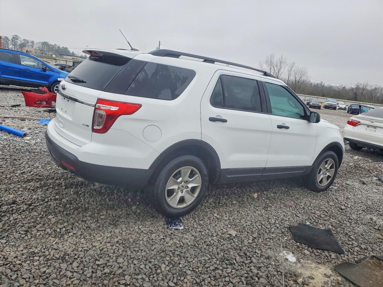 2013 Ford Explorer White vin: 1FM5K8B88DGC26362